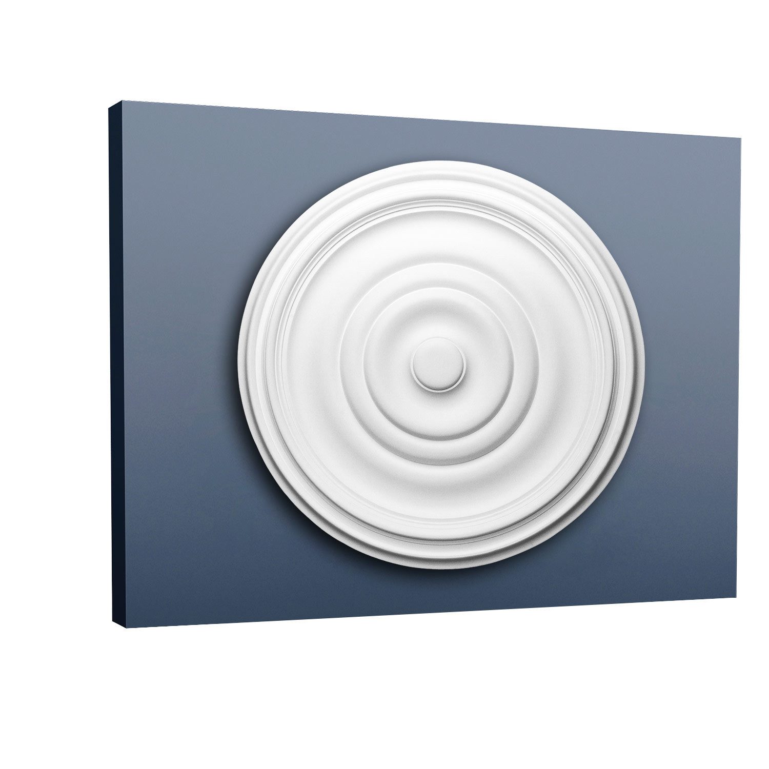 Orac Decor Decken-Rosette R09 Deckenrosette Stuck Rosette Stuckrosette klassisch 48 cm (Rosette, 1 St., Deckenrosette, Medallion, Stuckrosette, Deckenelement, Zierelement), weiß, vorgrundiert, Stil: Zeitlos / Klassisch