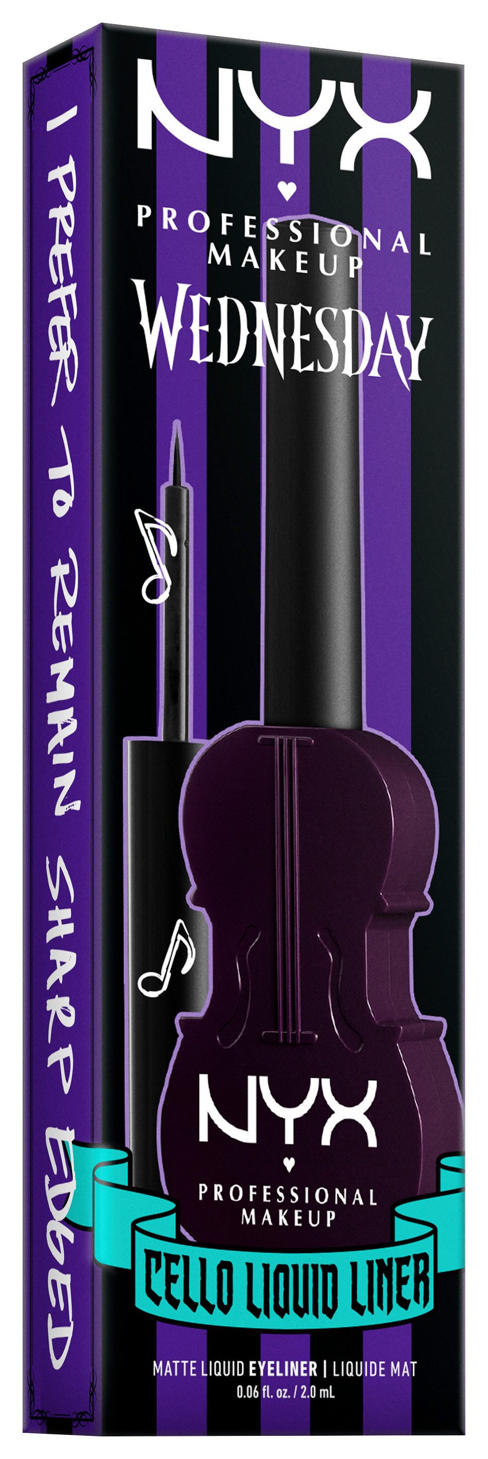 NYX PROFESSIONAL MAKEUP Eyeliner Wednesday Cello Liquid Eyeliner