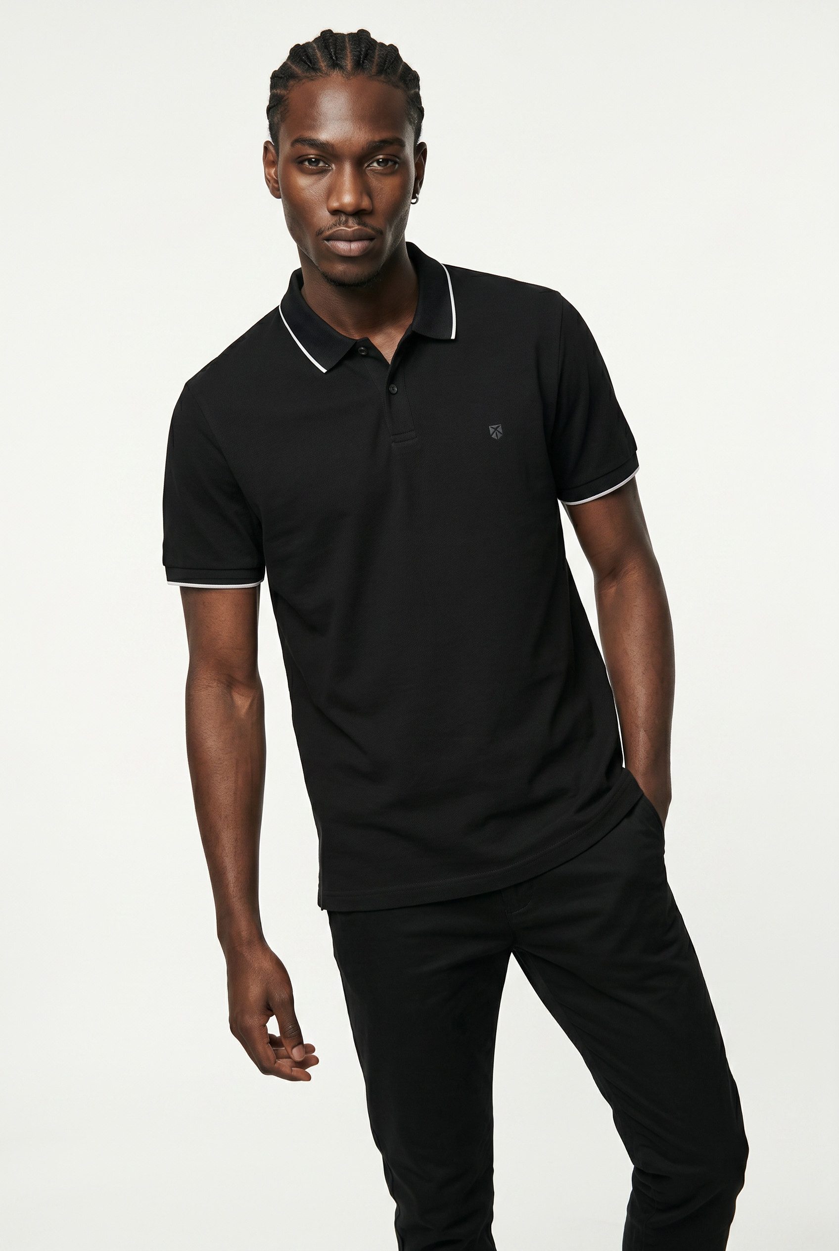Jack & Jones Poloshirt JPRBLAWESTON SS POLO mit Stickerei