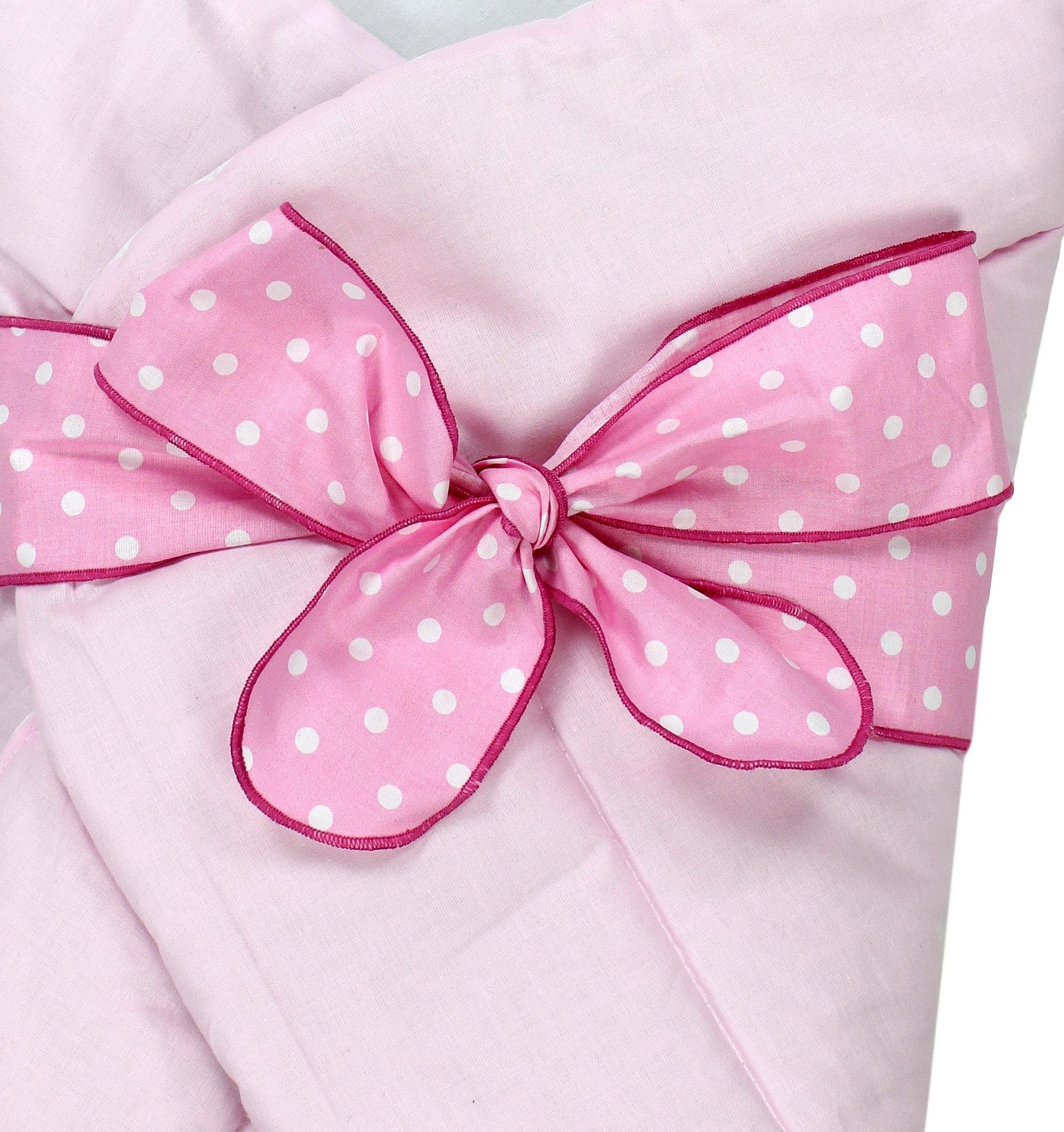 Einschlagdecke TupTam Unisex Baby Einschlagdecke mit Schleife, TupTam