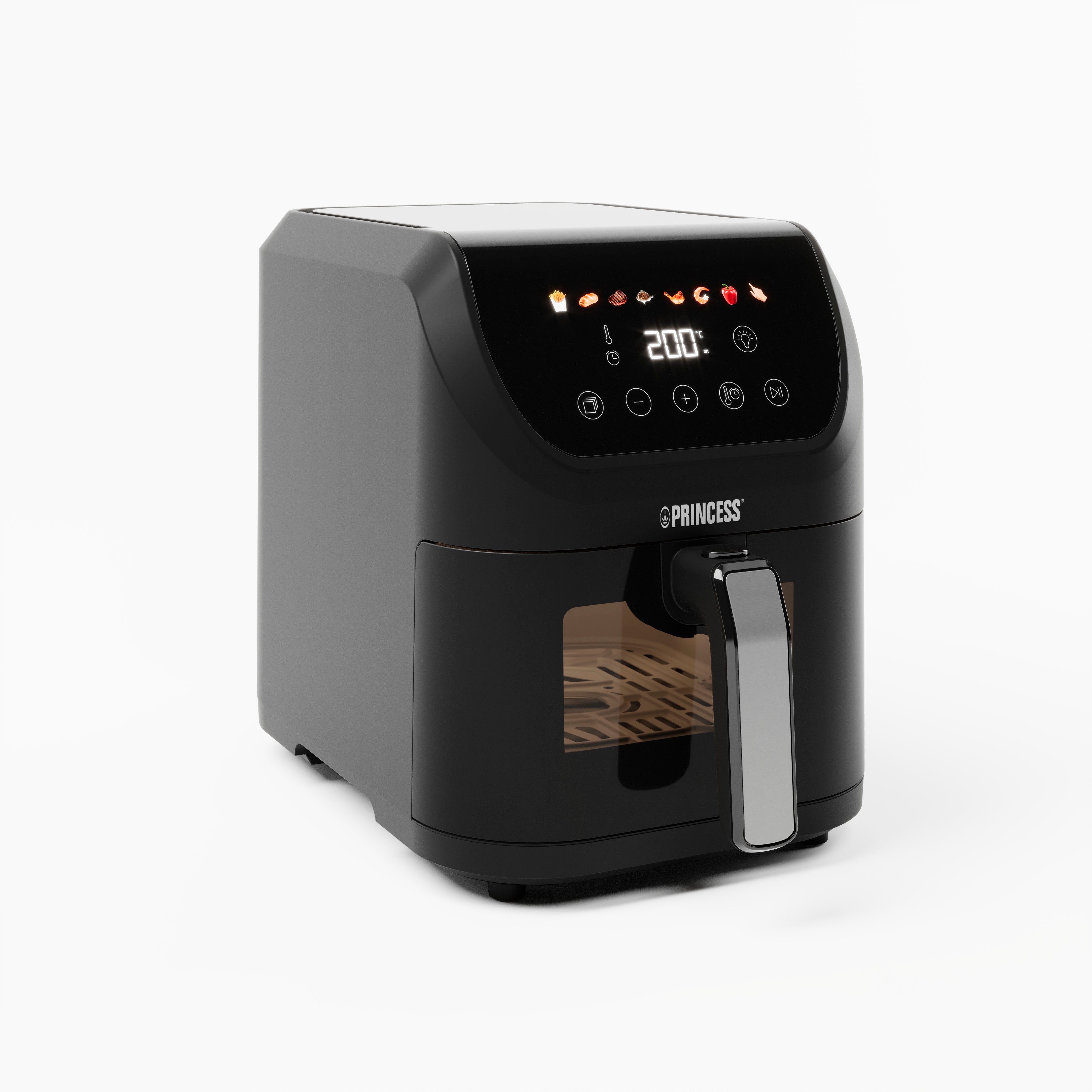 Heißluftfritteuse 182240 Slim Airfryer 5L -Platzsparendes Design - Ölfrei - 8 Programme