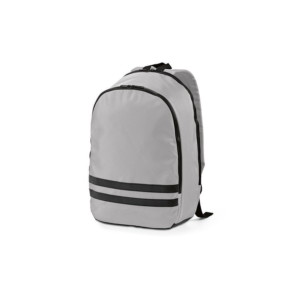 CABBEL Rucksack Rucksack 18L nachhaltig aus rPET recyceltem Polyester, 30x47x15 cm (Rucksack, 1-tlg., Einzelartikel), Grau, recyceltes Polyester, gepolstert, ergonomisch, Schulterriemen