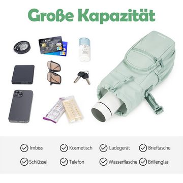 Novzep Flaschenhalter Wasserflaschen-Tragetasche mit Riemen,20–40 oz isolierte Umhängetasche, für Wasserflaschen, Halter mit Handytasche, für Spaziergänge Wandern