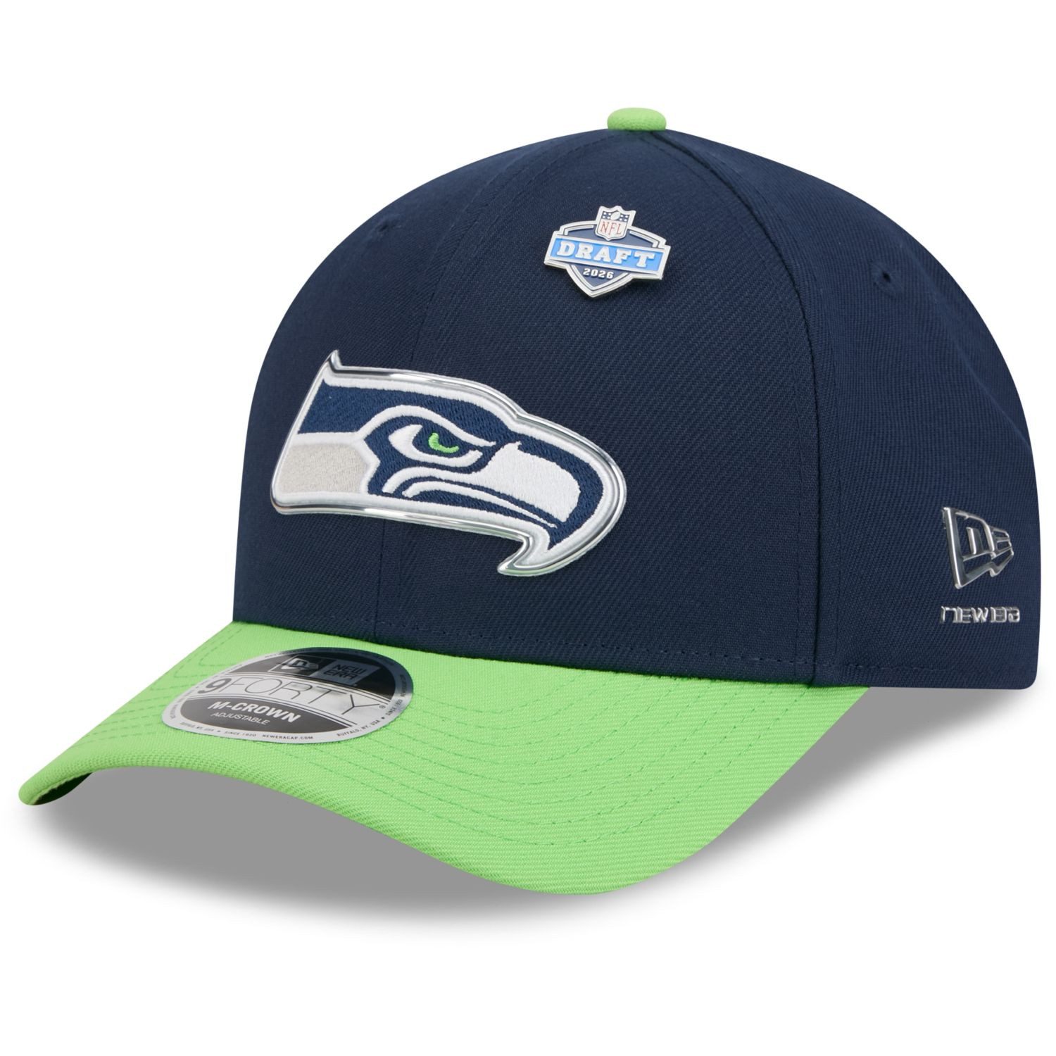 Snapback Cap 9Forty MCrown NFL 2026 DRAFT Seattle Seahawks