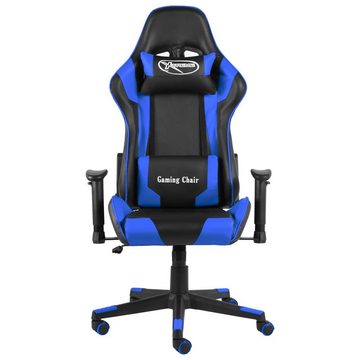 vidaXL Bürostuhl Gaming-Stuhl Drehbar Blau PVC