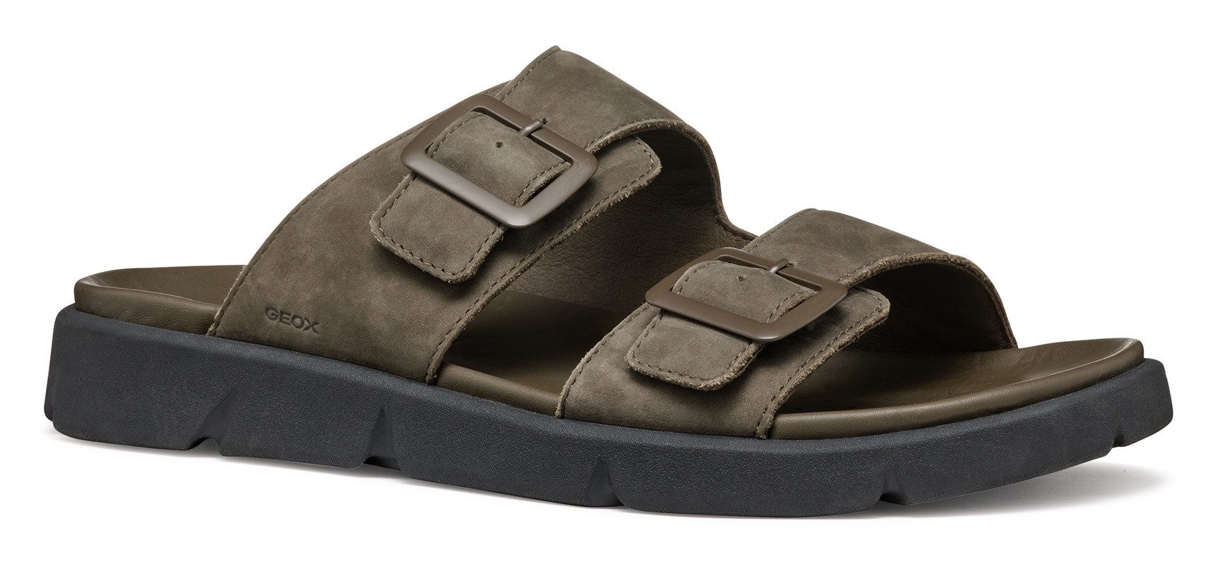 Geox U XAND 2S Pantolette, Hochwertiges Obermaterial aus Nubukleder