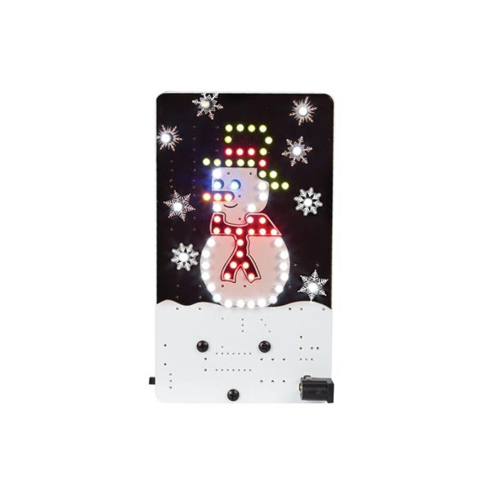 Whadda LED Discolicht Dieser Schneemann ist eine tolle Deko-Idee! Er wird entweder mit eine