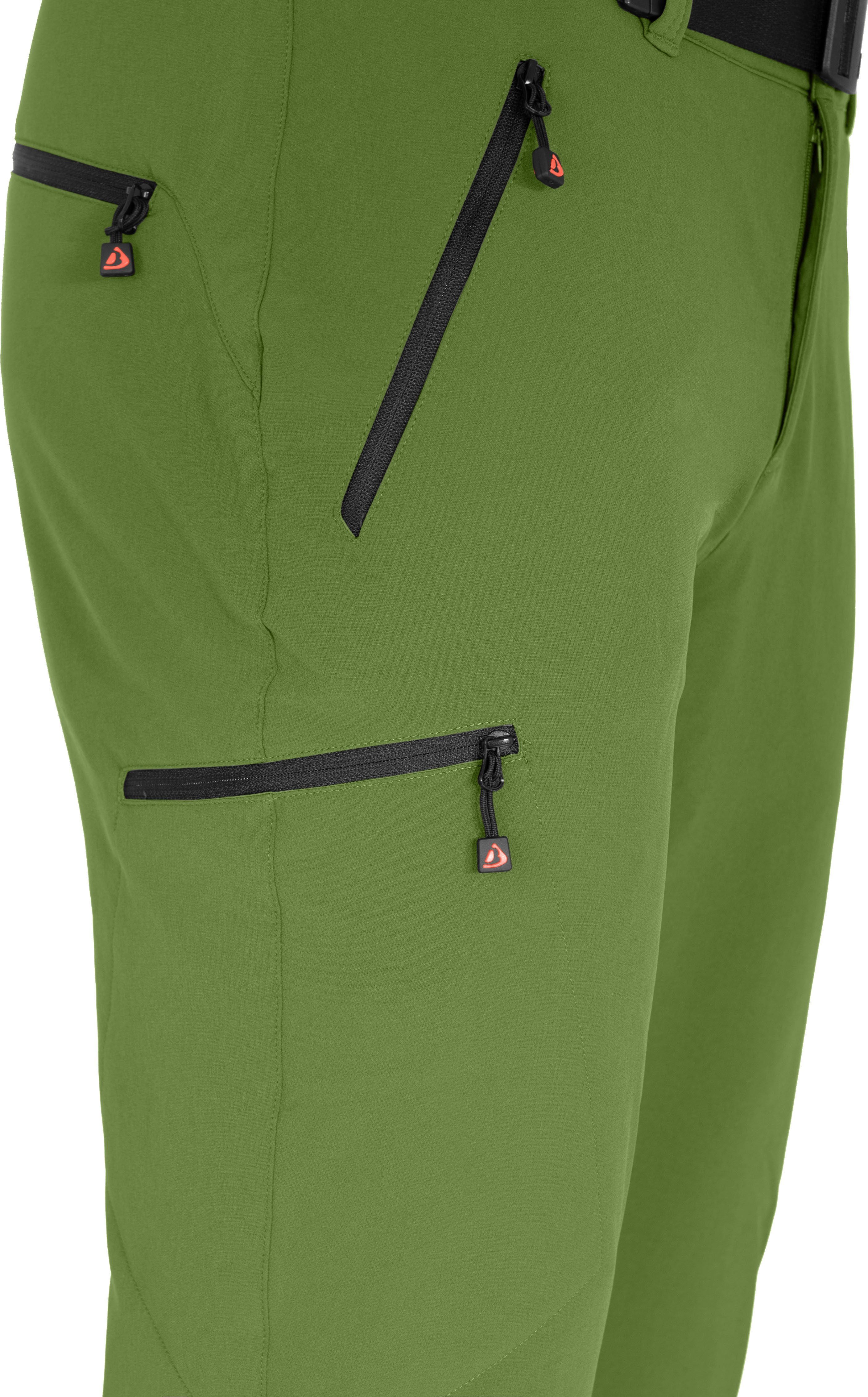 Bergson Outdoorhose VARBERG Herren Winter Wanderhose, robust, warm, recycelt, Normalgrößen, grün