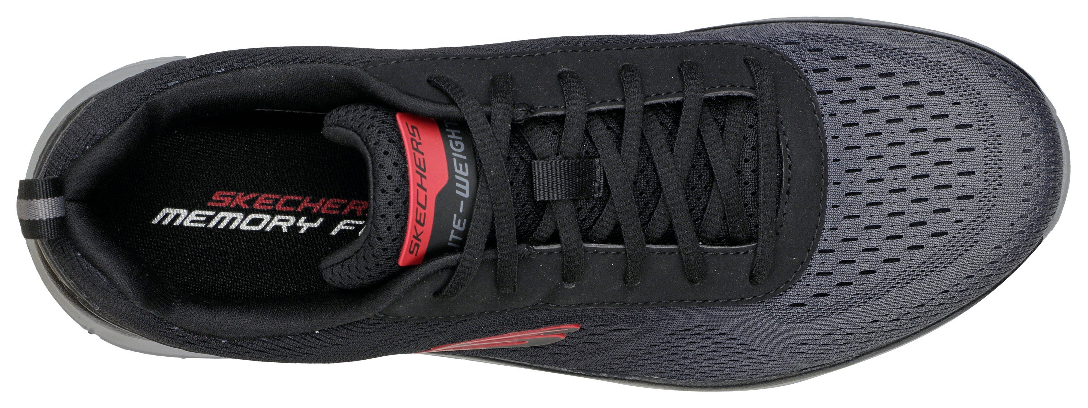 dezenten Skechers Sneaker Kontrast-Details TRACK schwarz mit