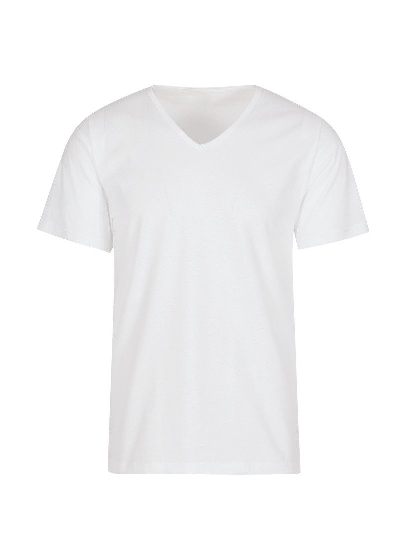 Trigema T-Shirt TRIGEMA T Shirt aus Biobaumwolle mit V-Ausschnitt (1-tlg) günstig online kaufen
