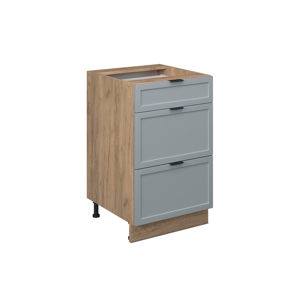 Vicco Unterschrank Fame-Line, Hellblau-grau/Goldkraft Eiche, 50 günstig online kaufen
