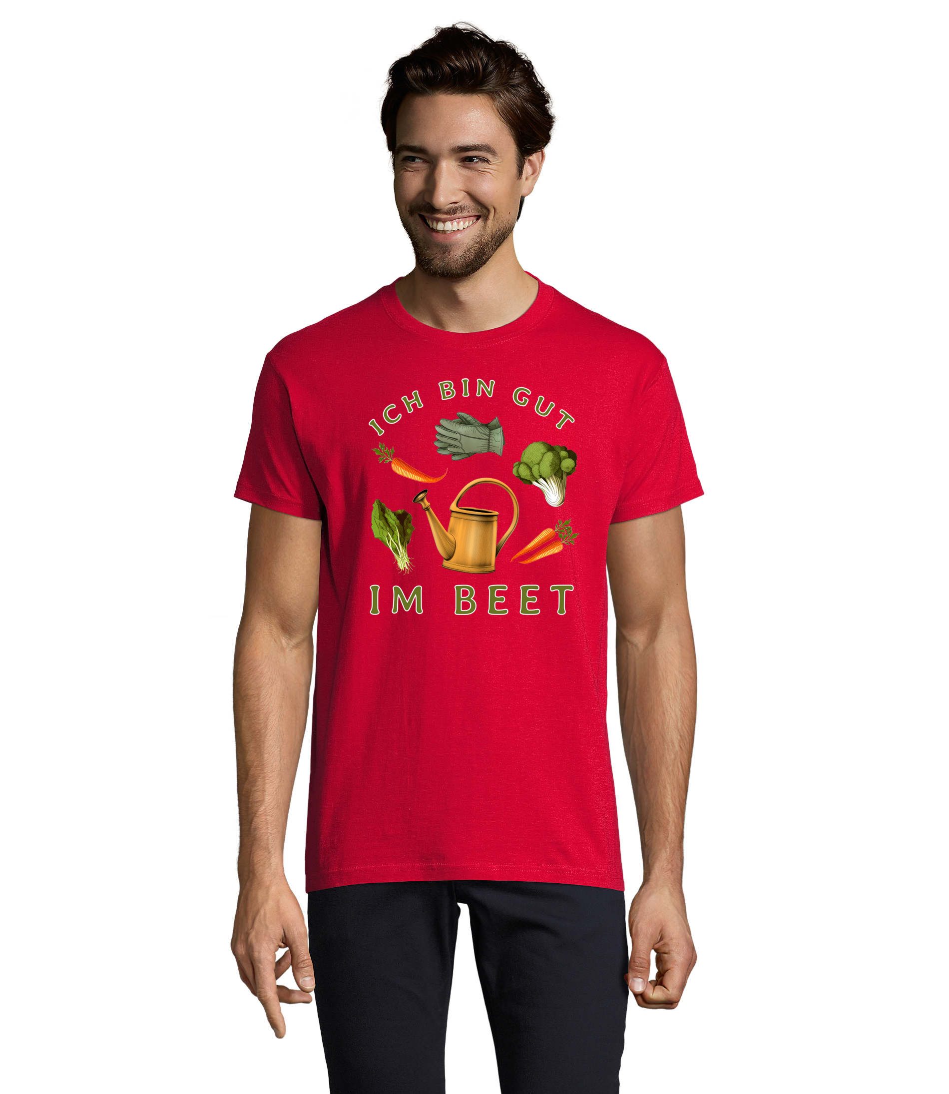 T-Shirt Beet_H_Tee Herren T Shirt Garten Print Gemüse Spruch Motiv Druck