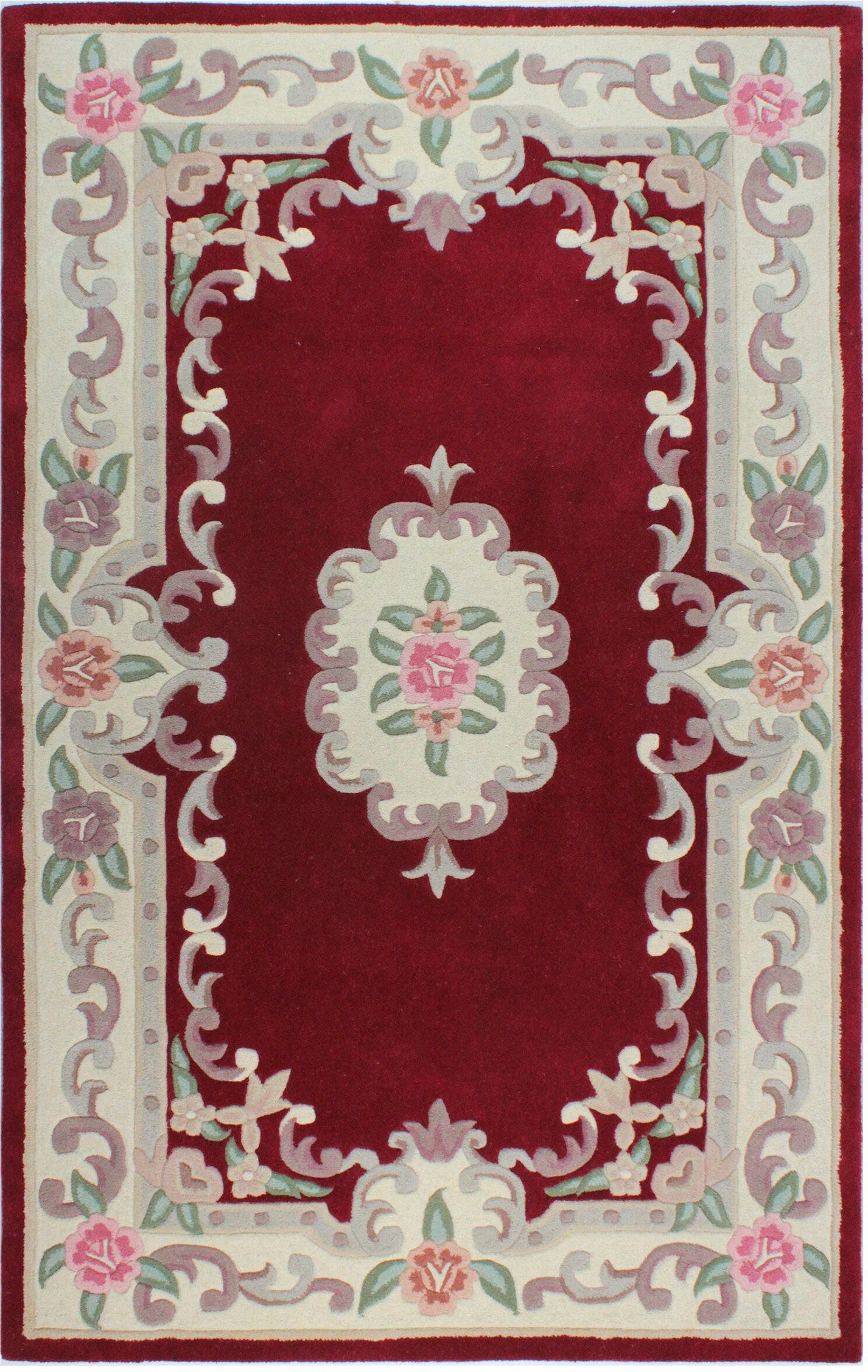 FLAIR RUGS Wollteppich Aubusson, rechteckig, Höhe: 10 mm, Wolle, Teppich, Wohnzimmer, Schlafzimmer, Esszimmer