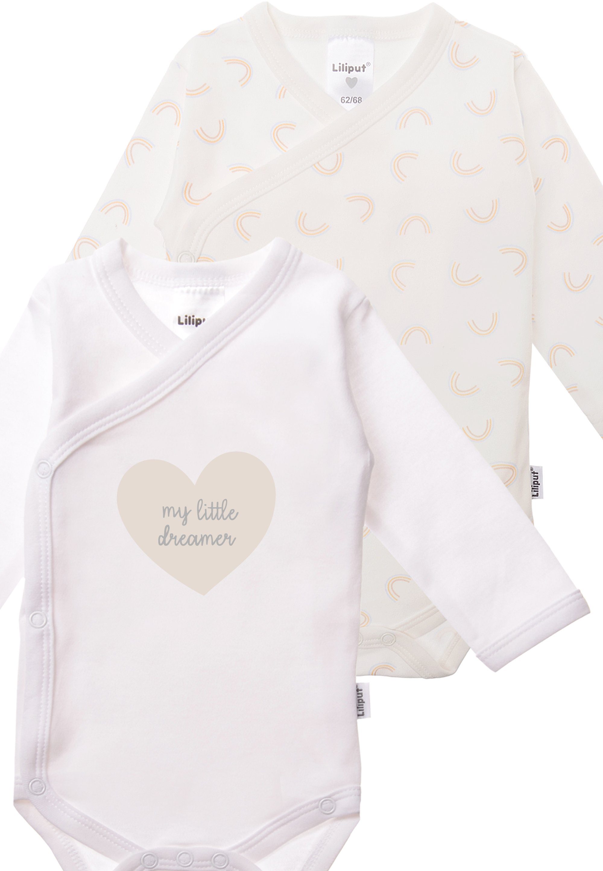 Liliput Wickelbody my little dreamer mit fröhlichem Print im Doppelpack