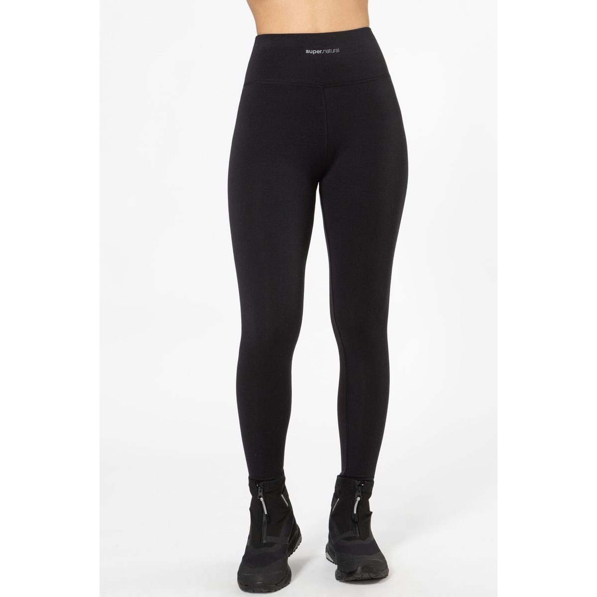 SUPER.NATURAL Outdoorhose W Comfy High Rise Tight Atmungsaktive, figurbetonte Merino-Leggings mit hohem Bund für