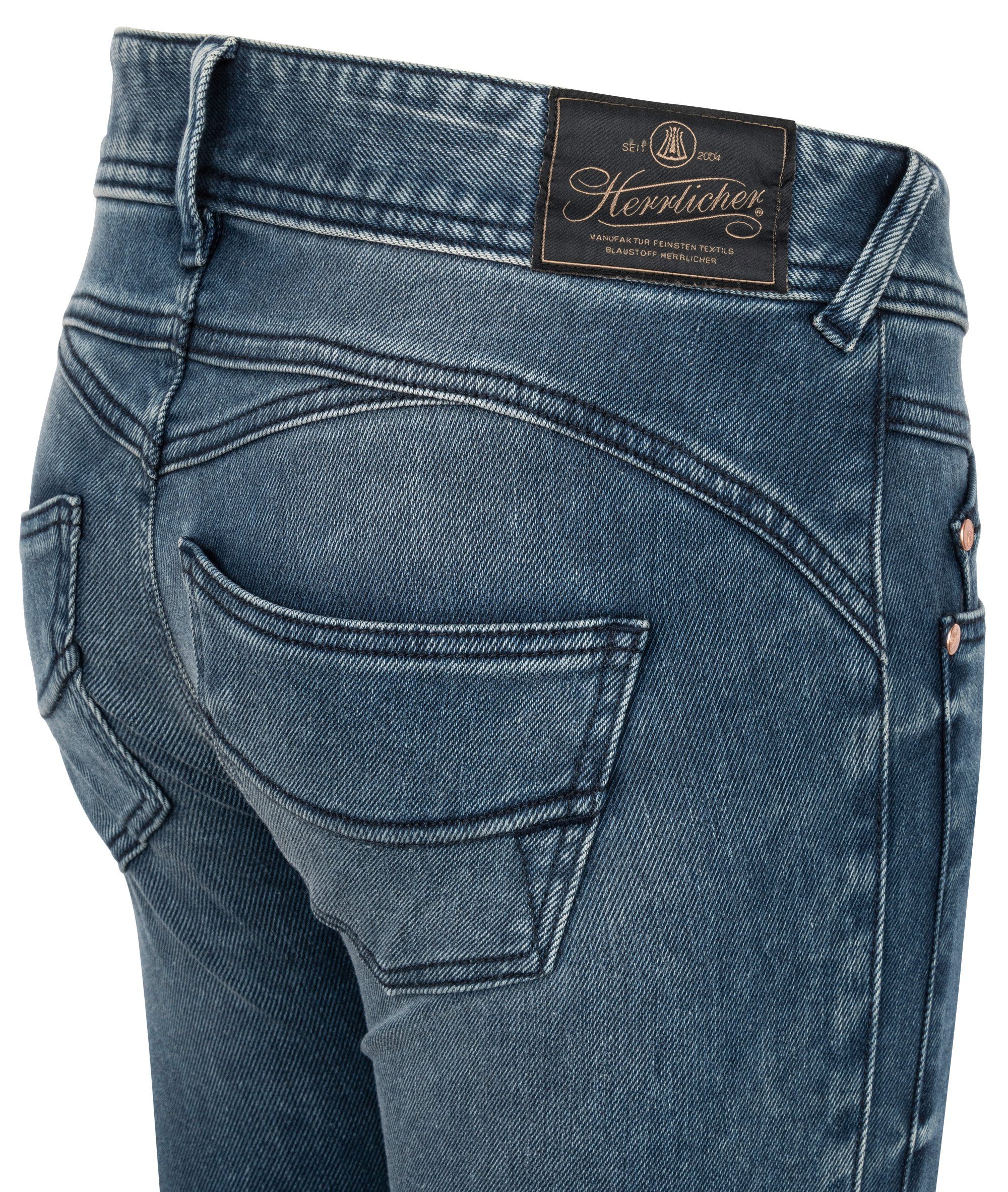 HERRLICHER THERMO Denim Stretch-Jeans 5606-OD400-949 Herrlicher Organic shadow blue GILA - Slim