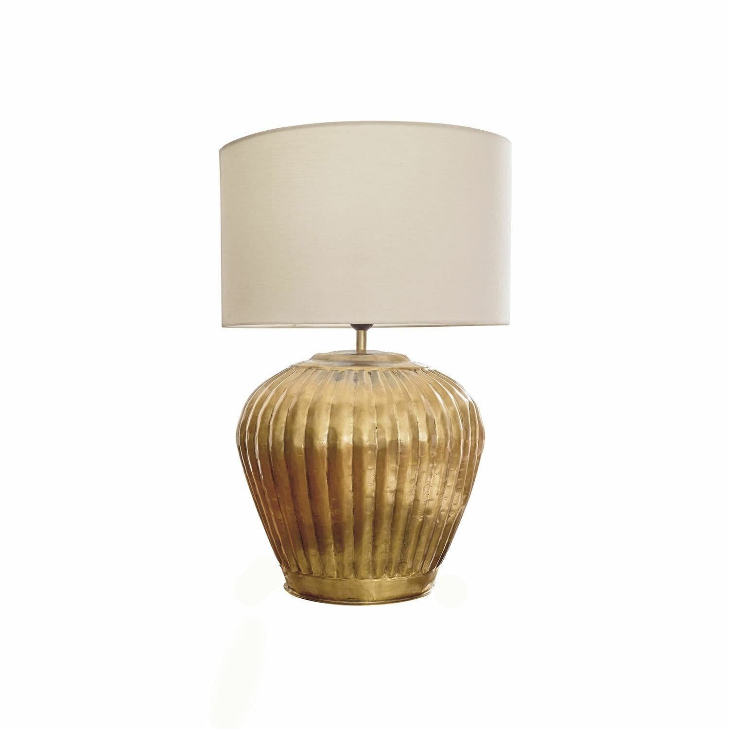 Mirabeau Tischleuchte Tischlampe Fauville gold/creme