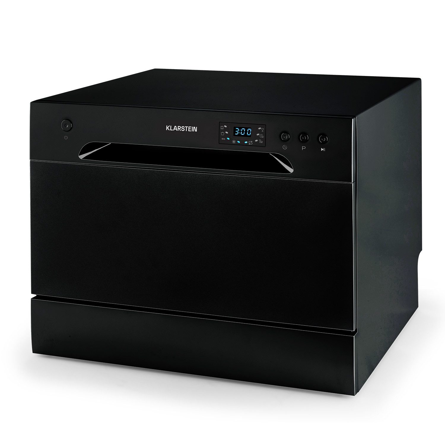 Klarstein Standgeschirrspüler DSM-Havasia-8-black 10041829, 8 l, Spühlmaschine 55 cm freistehend oder einbaufähig schwarz