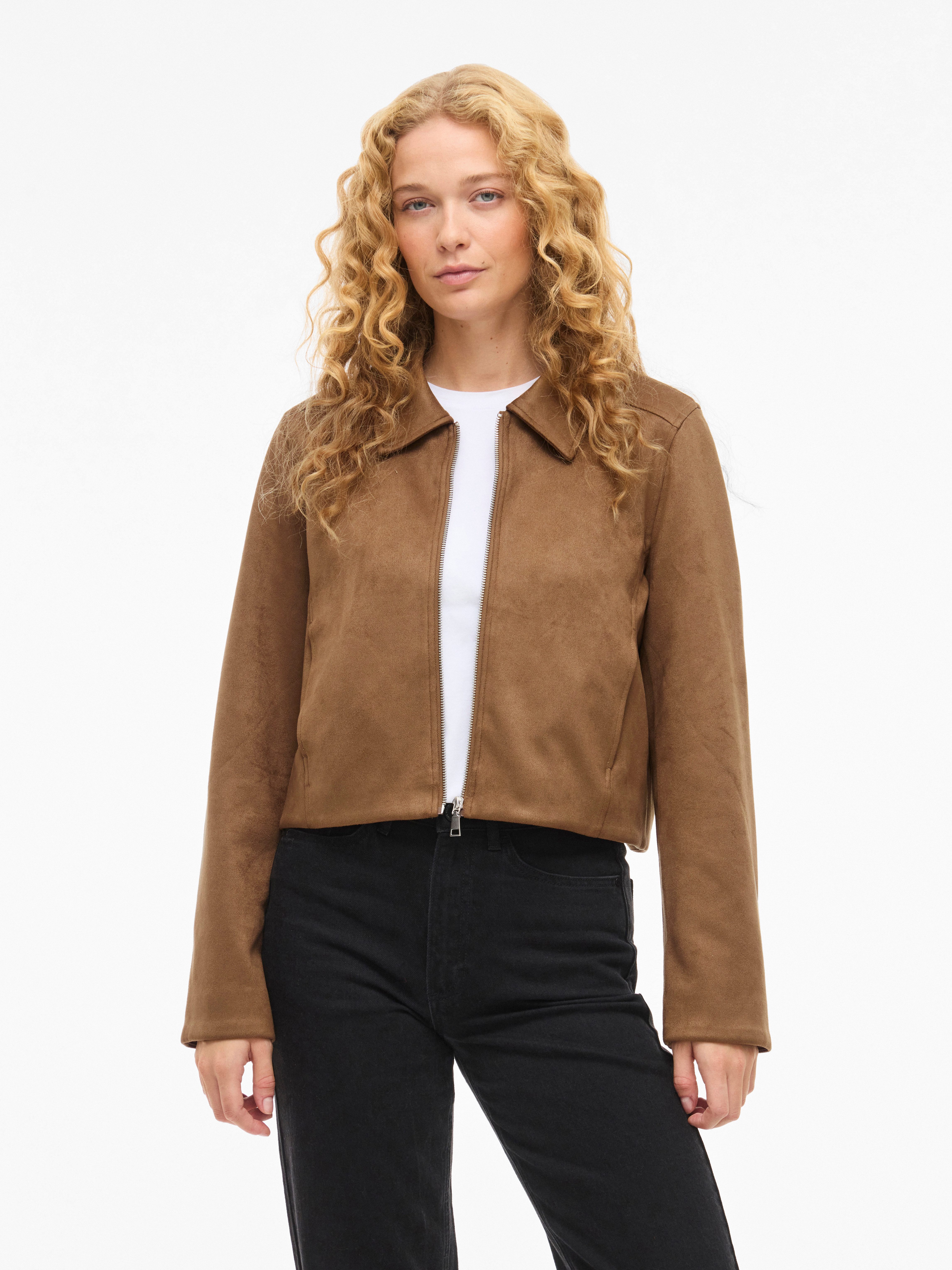 Vila Lederimitatjacke VIMOODY L/S FAKE SUEDE JACKET - NOOS günstig online kaufen