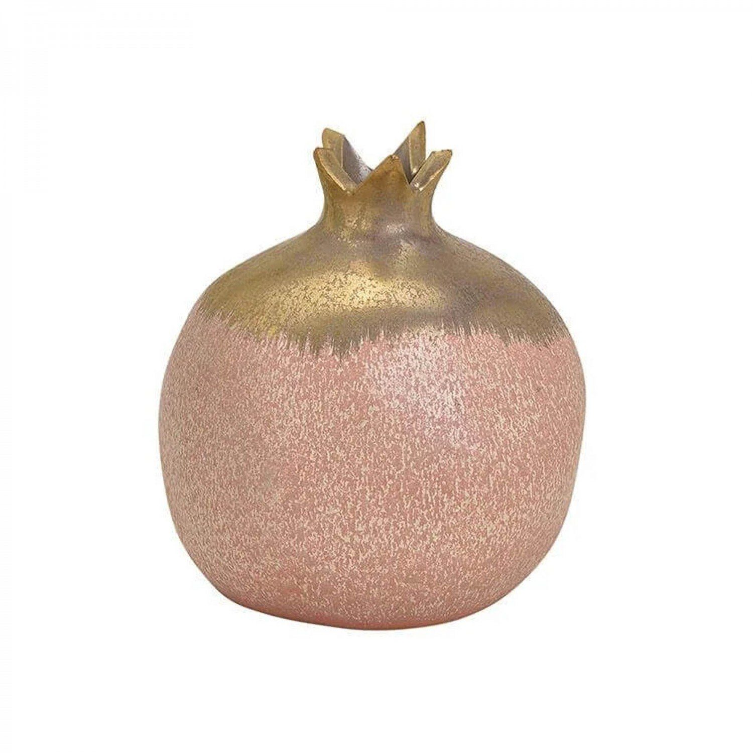 Pink/Rosa, gold Keramik Dekovase aus Vase mitienda Granatapfel