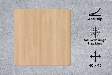 MuchoWow Gaming Mauspad Natürlich - Holz - Regal - Muster (1-St), Mousepad mit Rutschfester Unterseite, Gaming, 40x40 cm, XXL, Großes