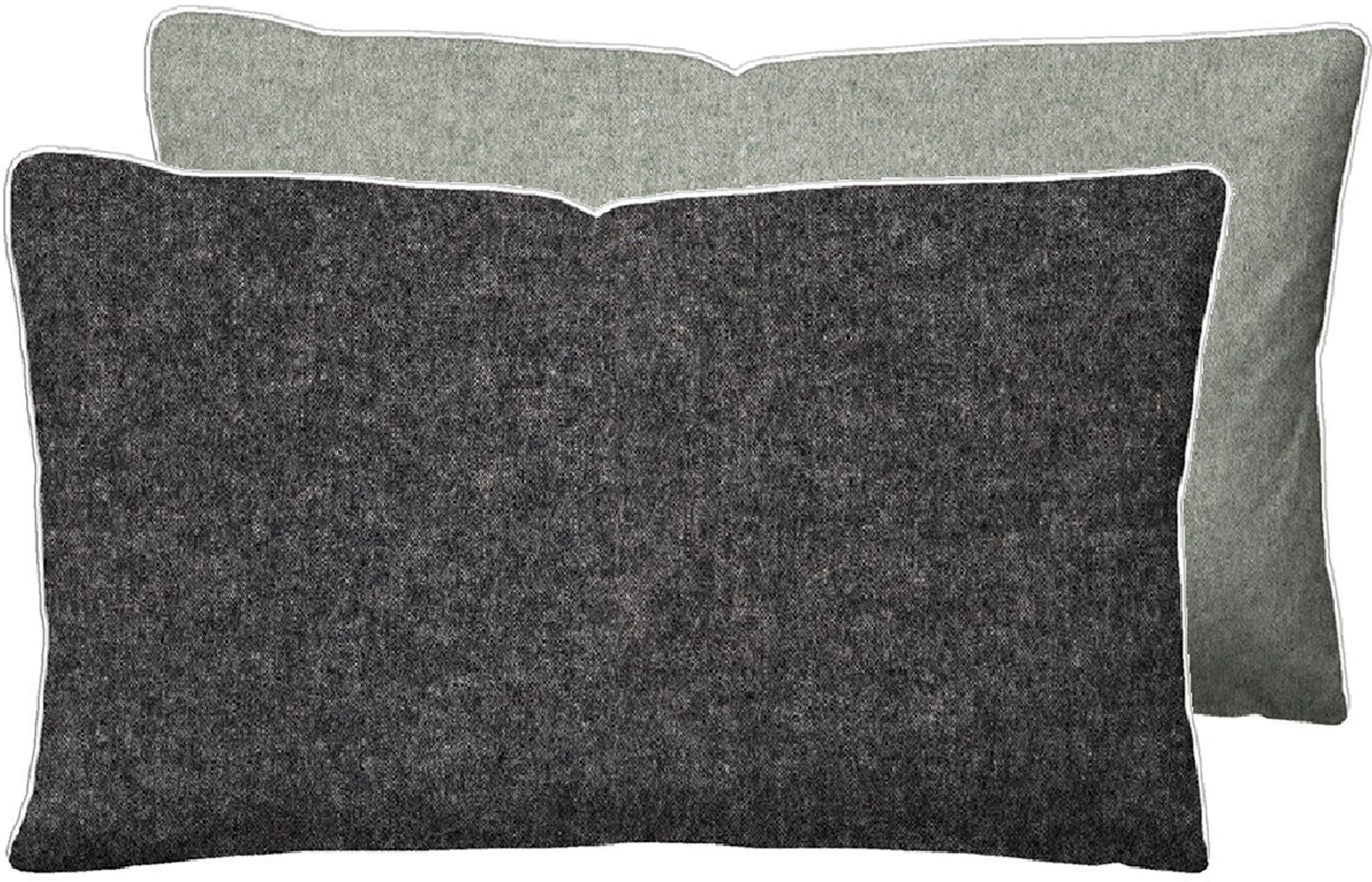 Biberna Kissenbezug 0840500 HERMAL Premium Biber Melange-Flanell 100% Baumwolle, (1 Stück), Kissenhülle, wärmend & weich, Reißverschluss, Satinpaspel