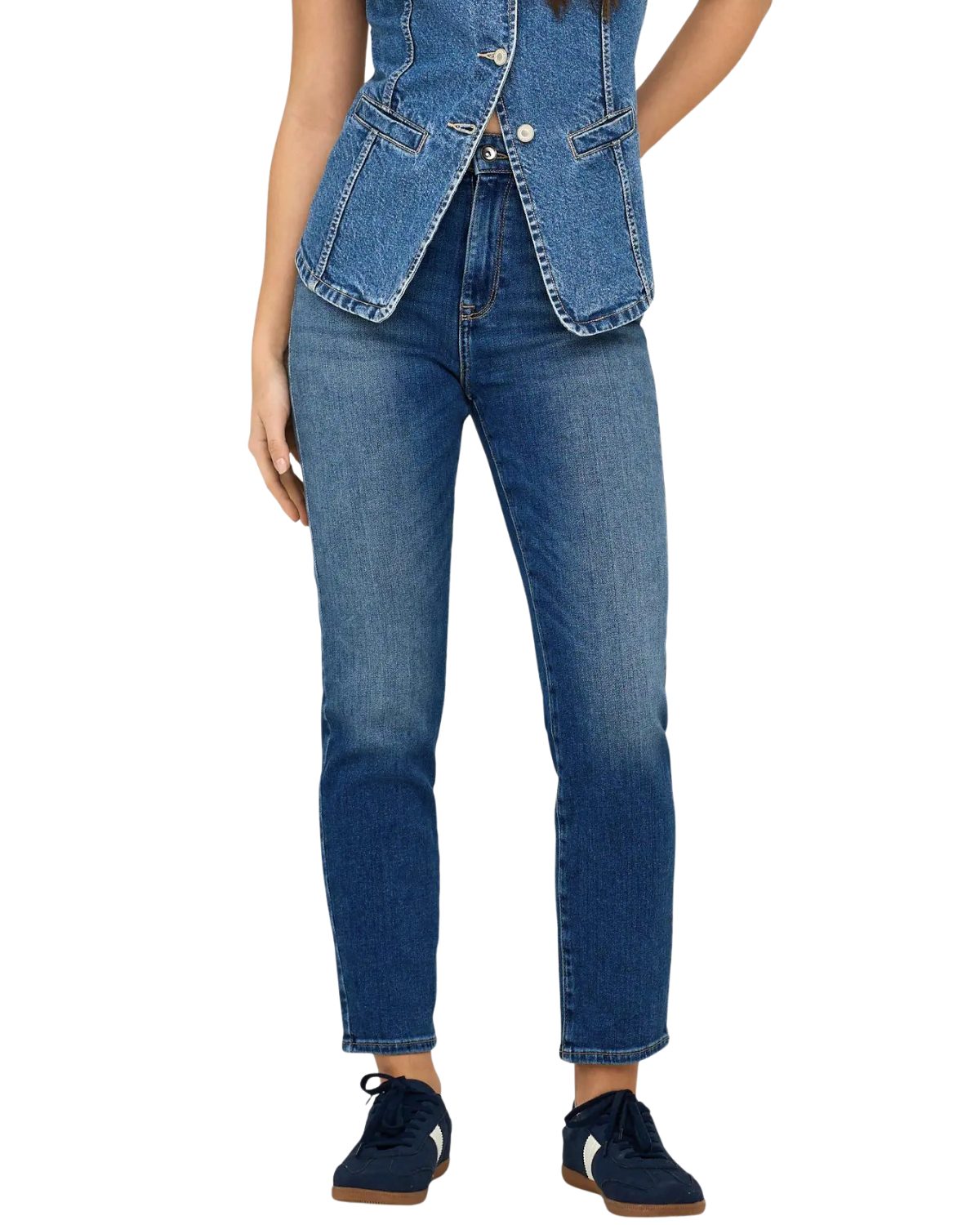 ONLY Straight-Jeans Straight Fit Jeans mit komfortabler Beinfreiheit