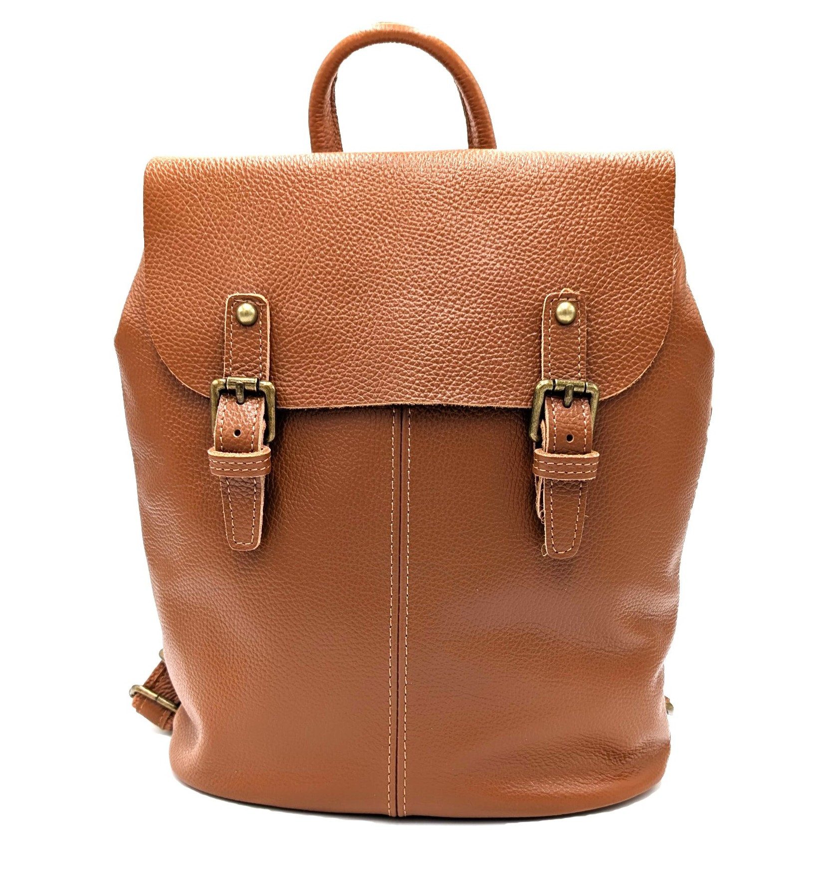 Taschenkinder Cityrucksack "Billie" Damen Lederrucksack - Vintage Rucksack, Echtes Leder