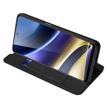 Dux Ducis Handyhülle Buch Tasche für Motorola Moto G41 5G schwarz 6,4 Zoll, Kunstleder Schutzhülle Handy Wallet Case Cover mit Kartenfächern