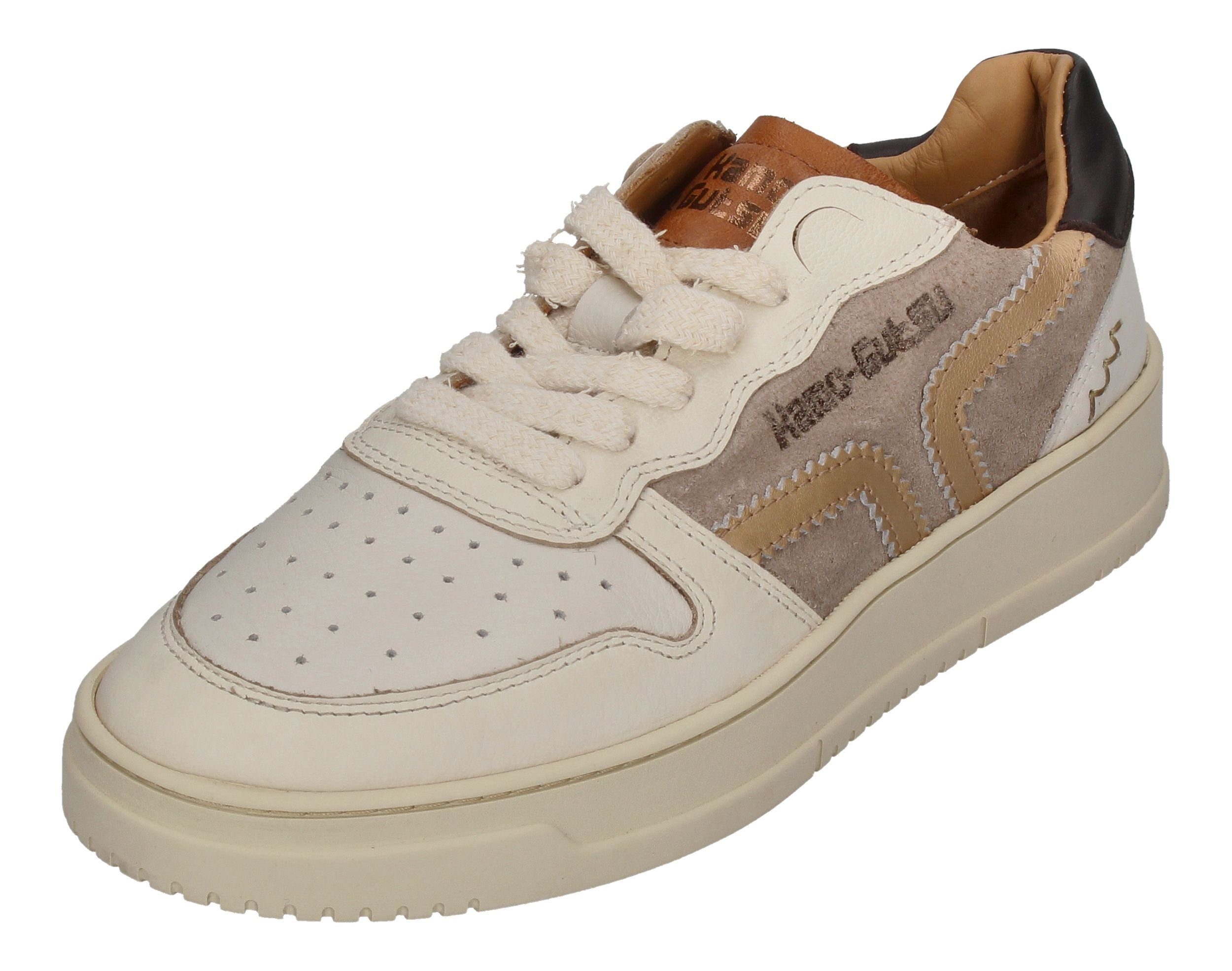 012 Oro Kamo-Gutsu Bianco CAMPA Brown Sneaker
