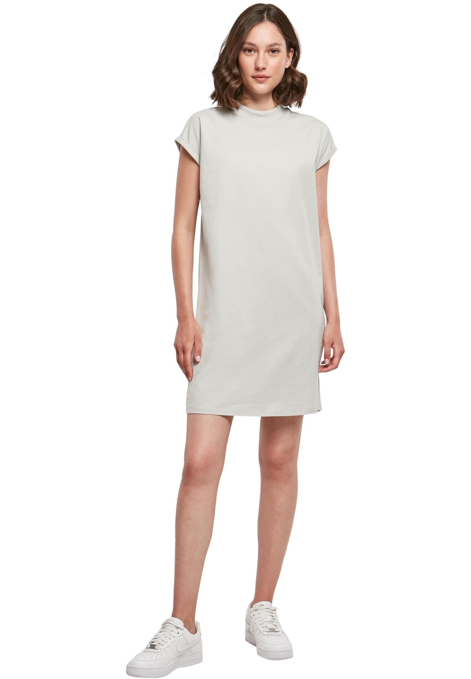 urbandreamz Jerseykleid Damen Kleid überschnittene Schultern Jersey Turn Up Ärmel