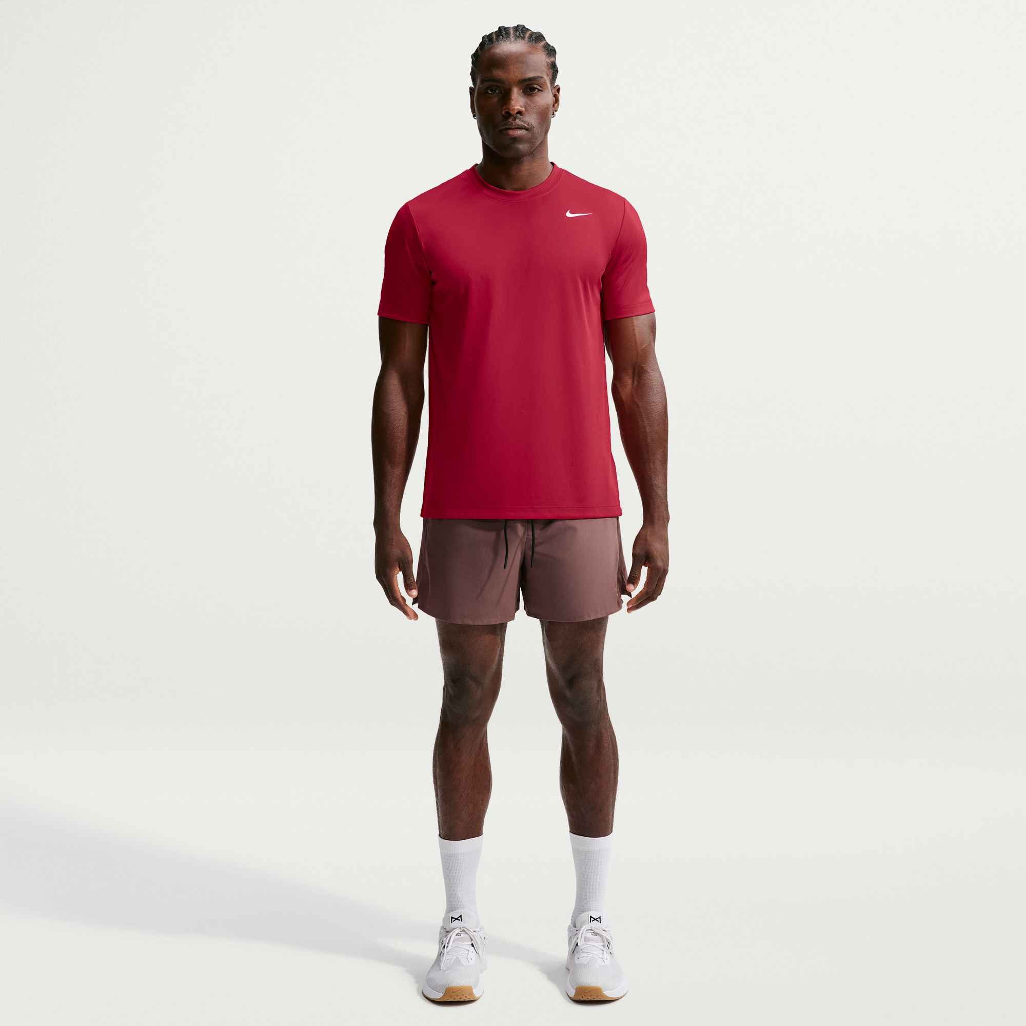 Nike Funktionsshirt M NK DF TEE STD FLEX sportliche Passform, mit Kurzarm, aus angerauter Sweatware