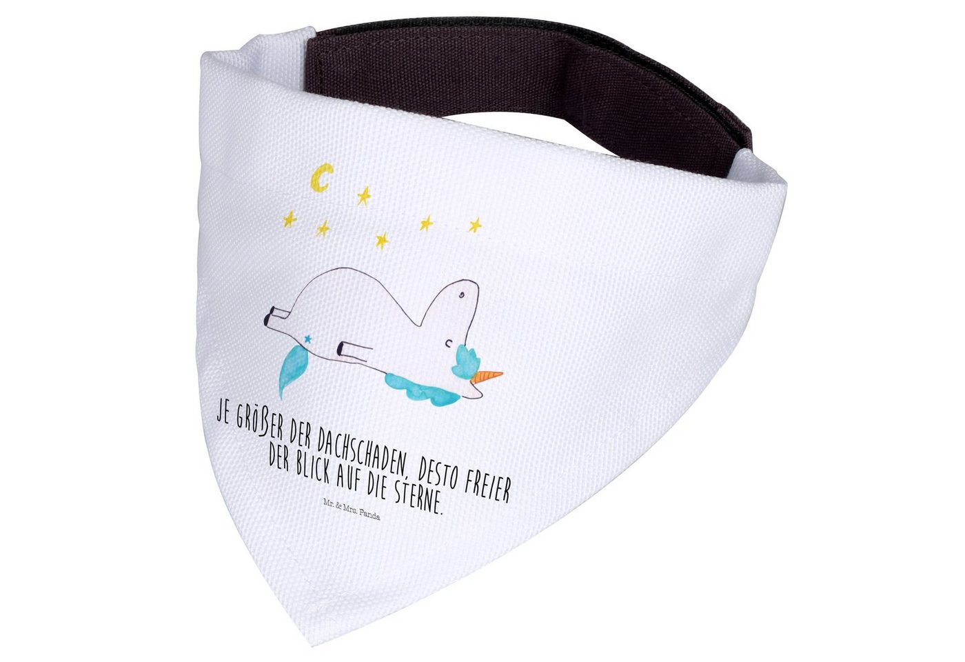 Thumbnail - Mr. & Mrs. Panda Hundefliege Einhorn Sternenhimmel - Weiß - Geschenk, Tuch, Unicorn, groß, Hundeha, Polyester, Kreatives...