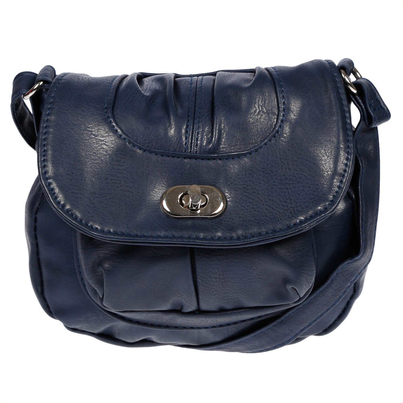 Christian Wippermann Umhängetasche Hochwertige Damen Schultertasche (einzeln), verschiedenen Farben mit Klippverschluss