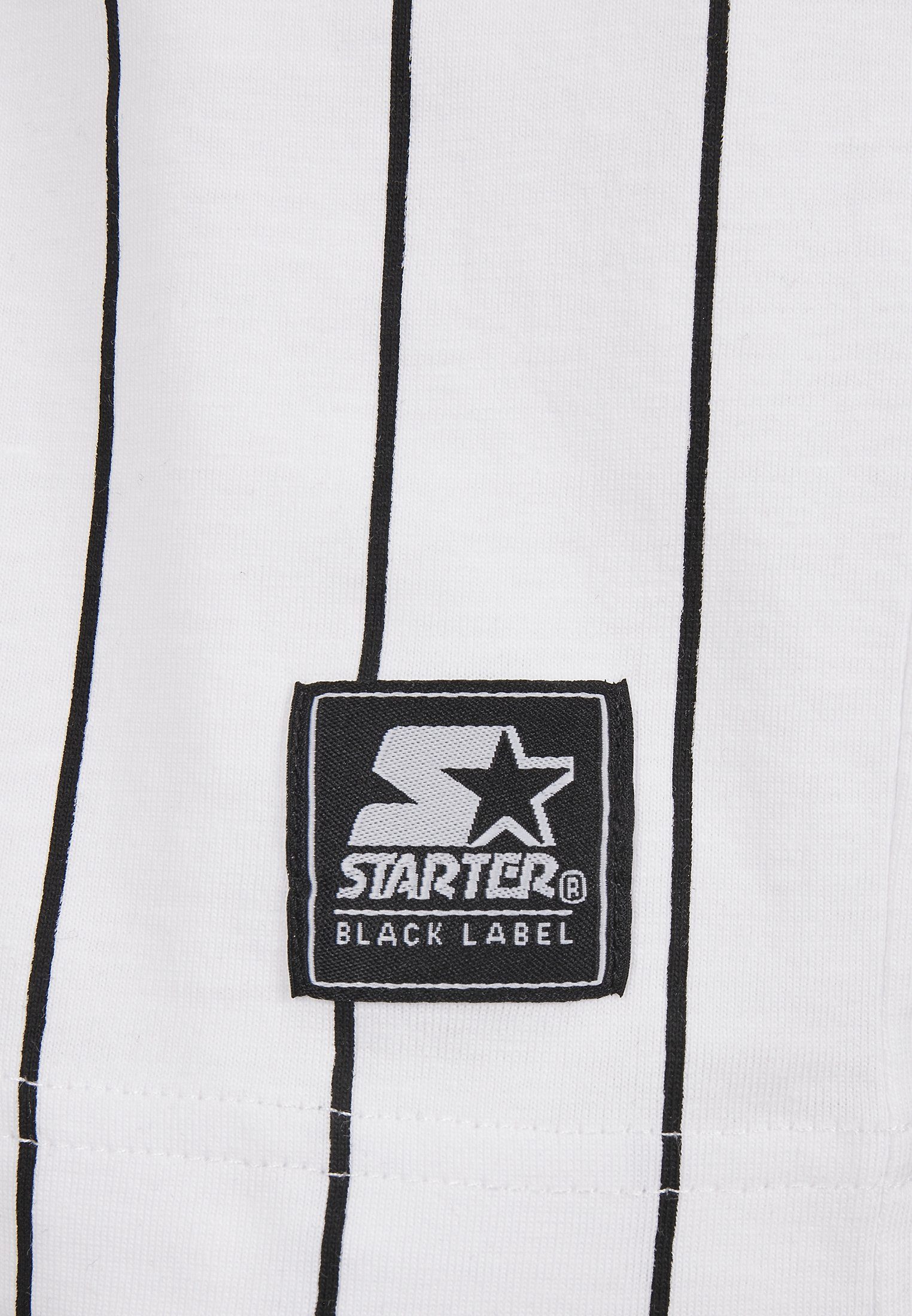 Black Starter T-Shirt Pinstripe Herren Jersey Starter white Label (1-tlg)