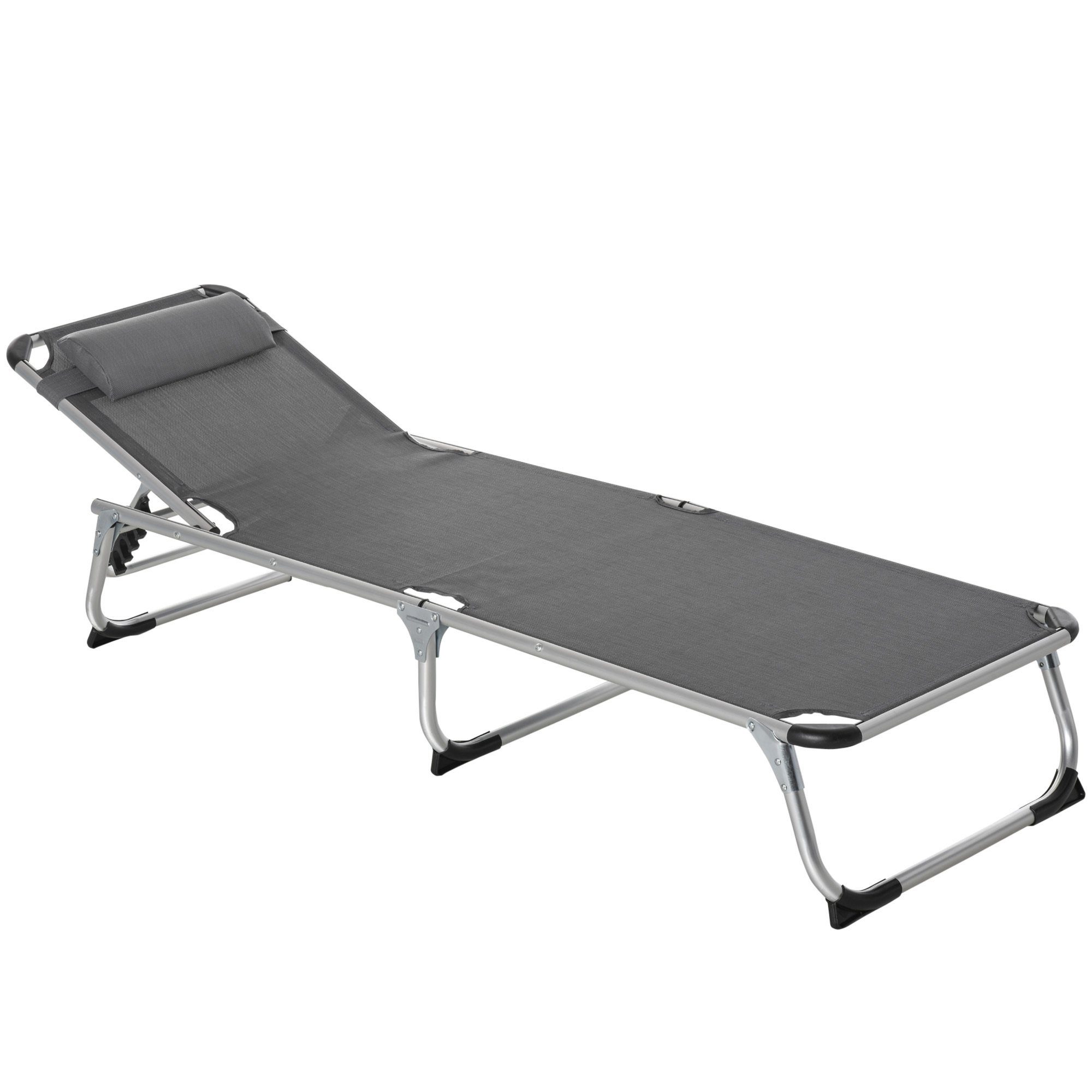 Outsunny Gartenliege Gartenliege 5-stufig verstellbar günstig online kaufen