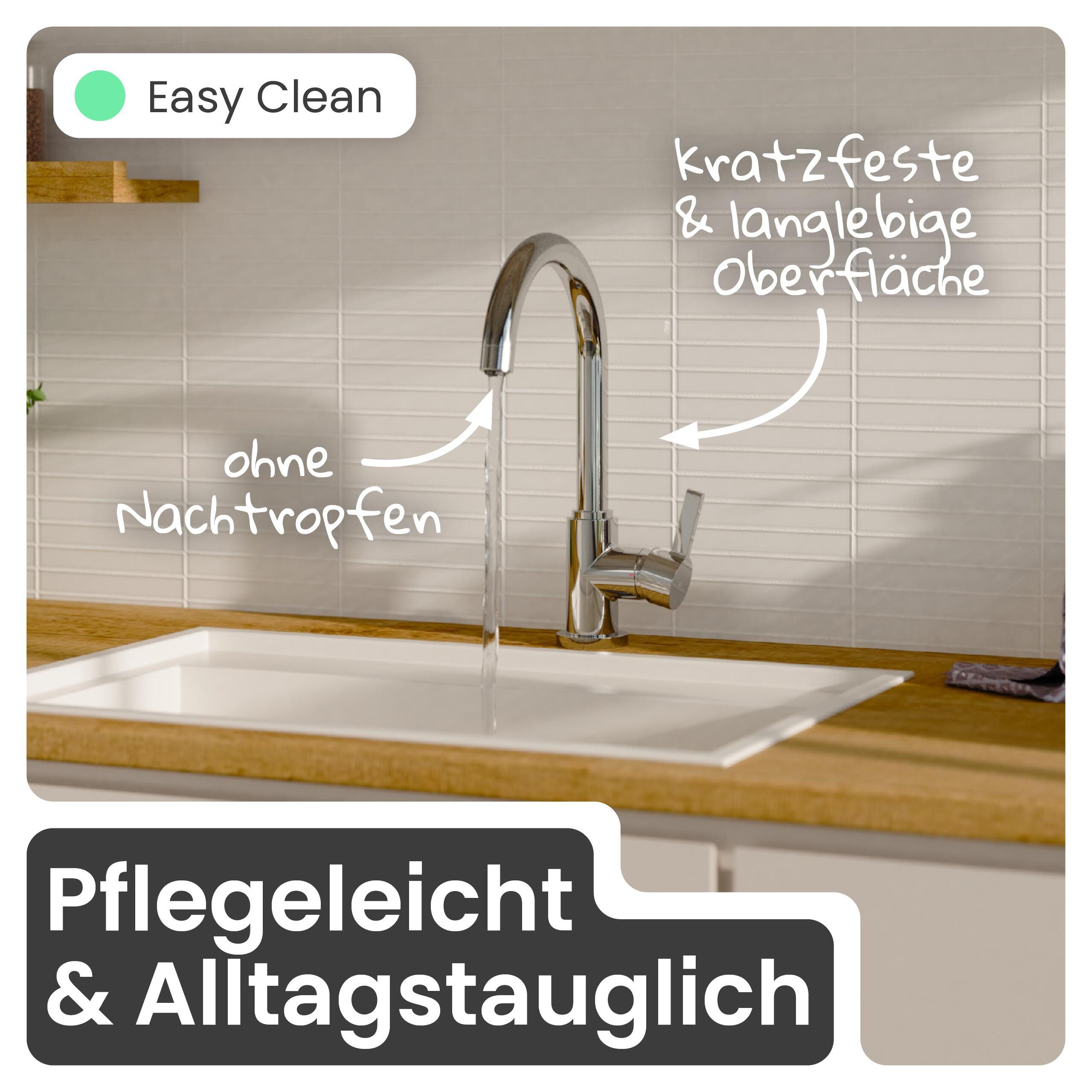 instmaier Spültischarmatur Leona 360° schwenkbar, Niederdruckarmatur, Chrom-Finishing – Bild 5 von 5