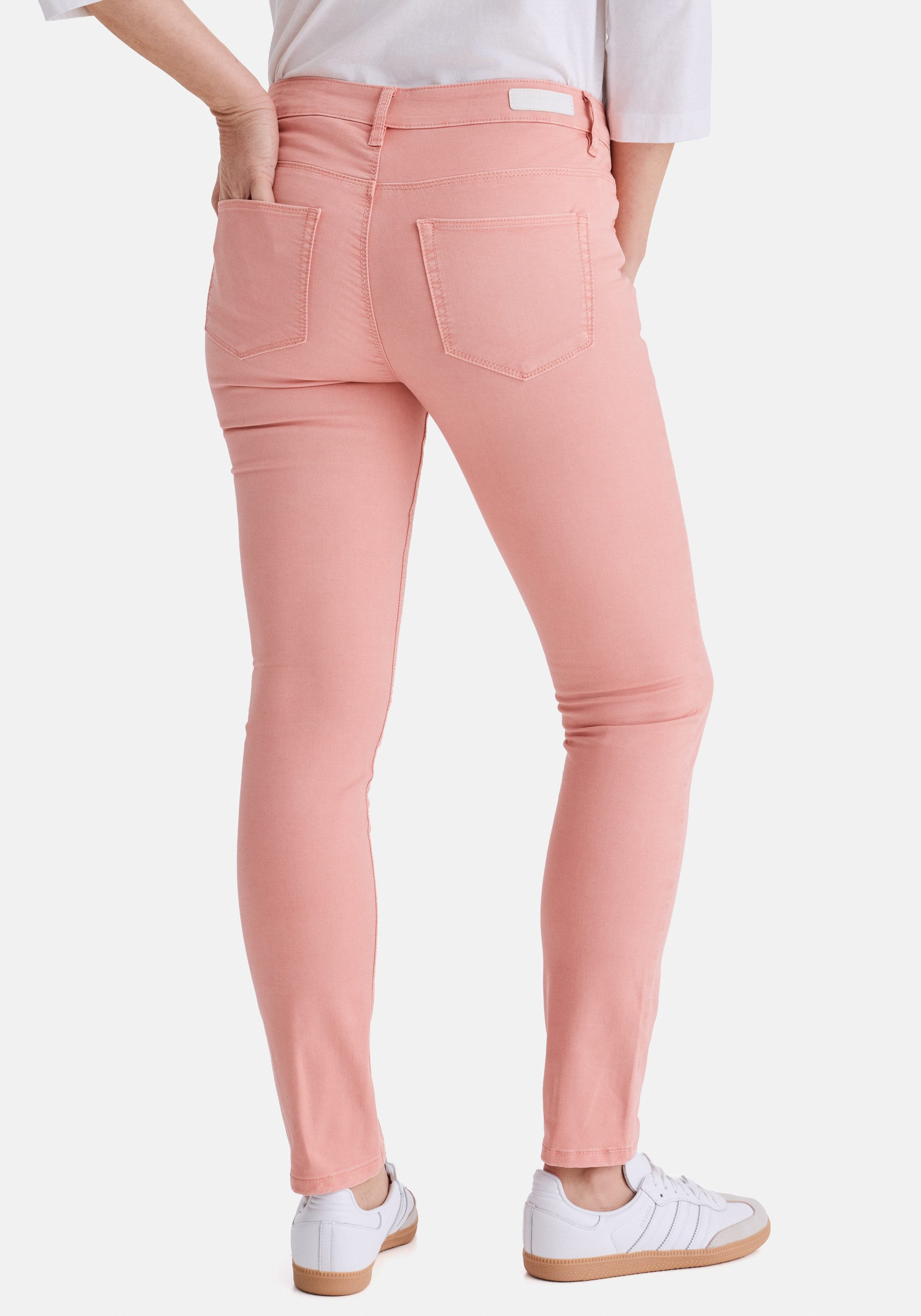 STOOKER WOMEN 5-Pocket-Jeans Florenz Colour Slim Fit Jeans Slim Fit Casual Clean Wash Denim Jeans für Damen