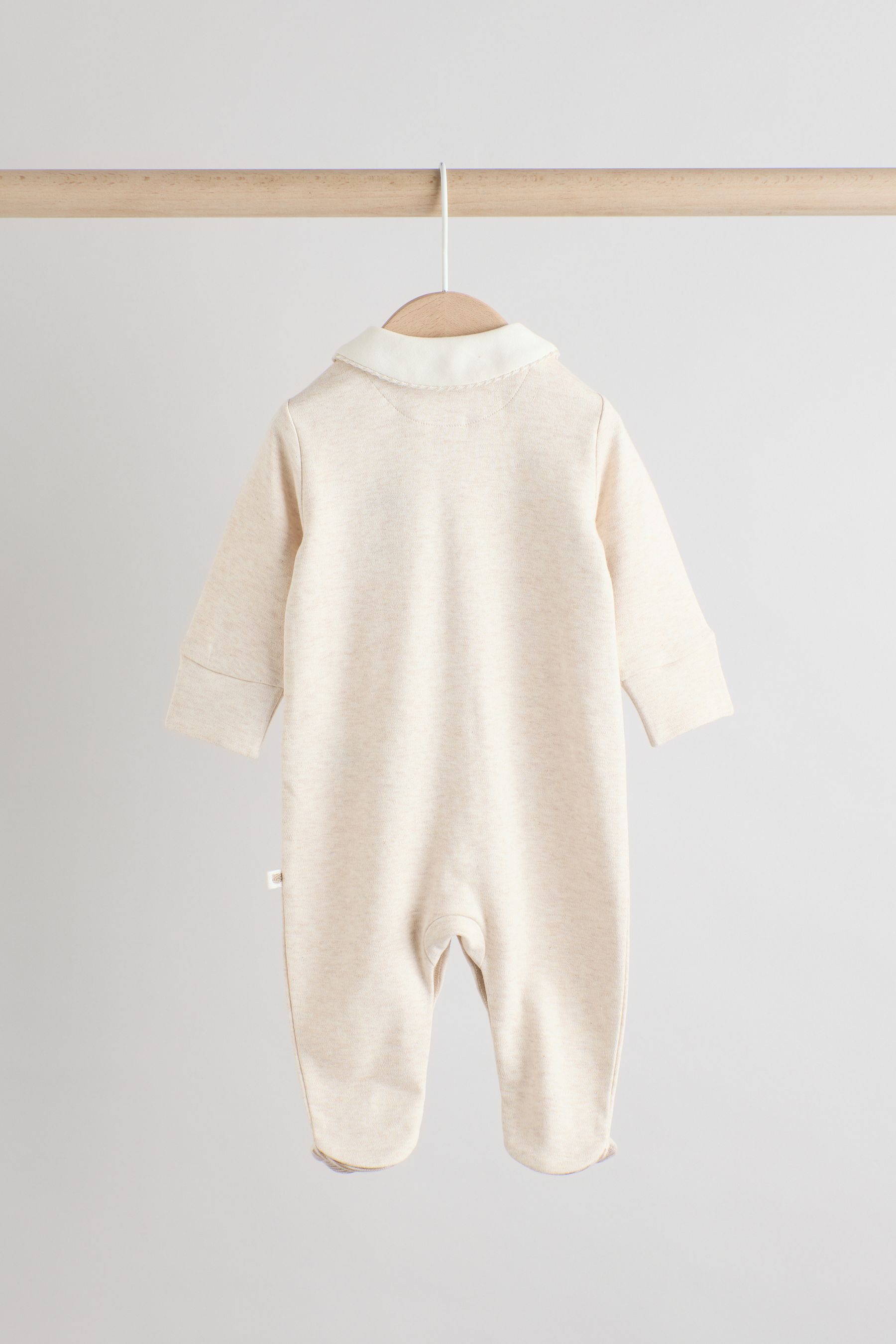 Next Schlafoverall Bestickte Baby-Schlafanzüge, 3er-Pack (3-tlg)