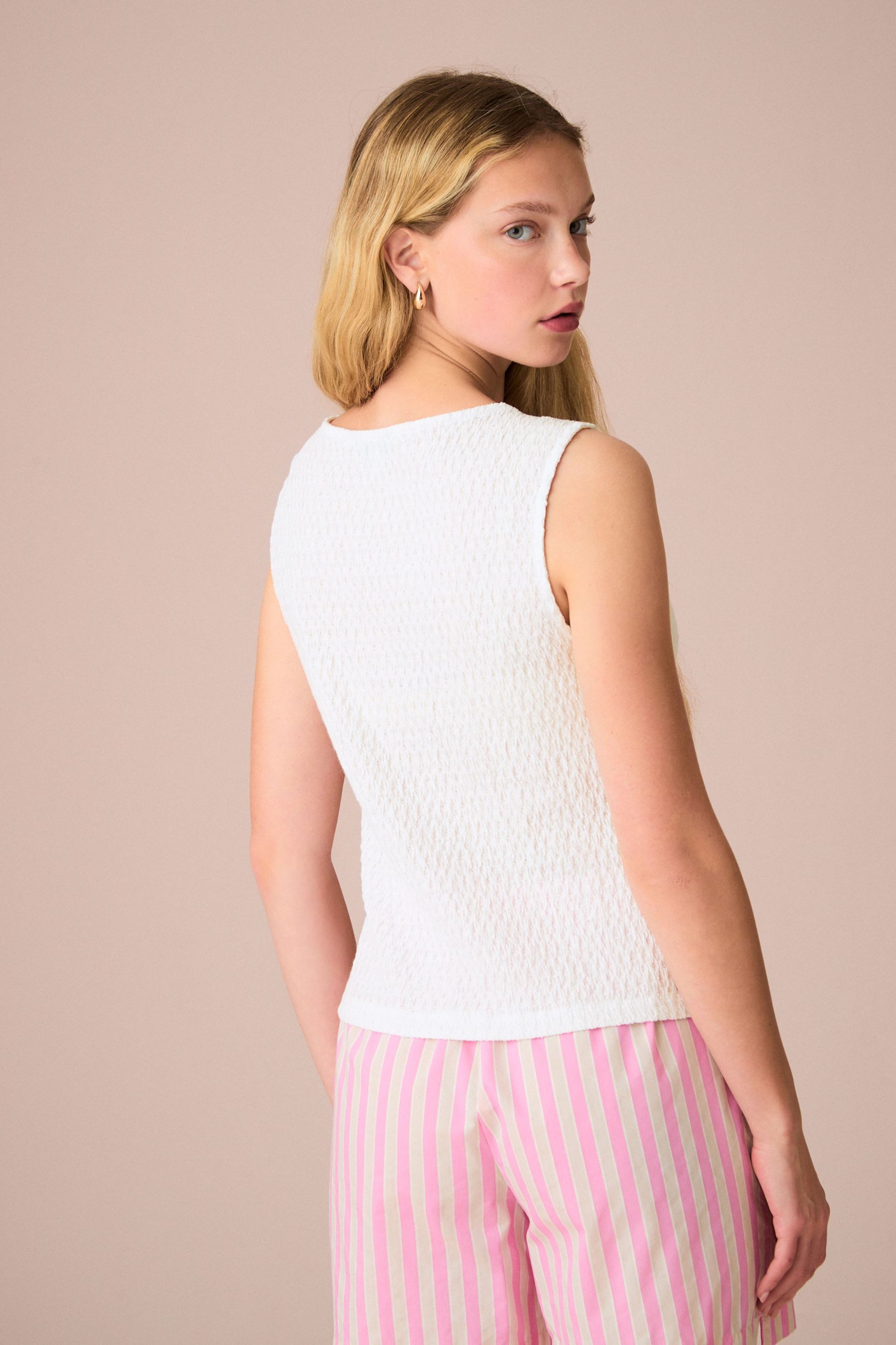 Next Blusentop Strukturierte Weste mit durchgehender Knopfleiste (1-tlg) günstig online kaufen