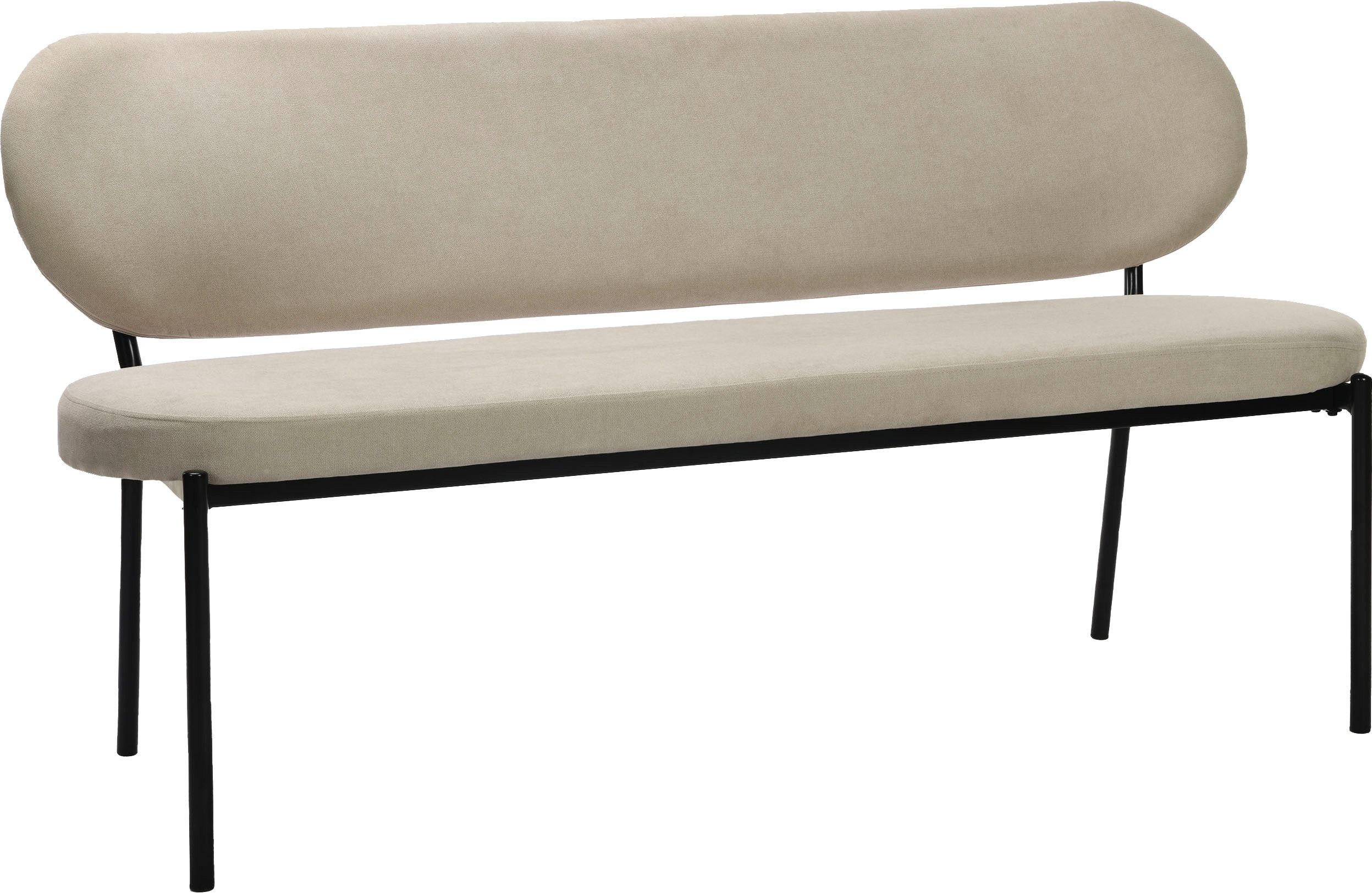 byLIVING Sitzbank Jersey, mit Webstoff-Bezug, mit Rückenlehne, Breite 160 cm