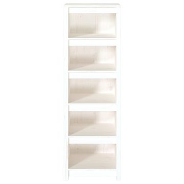 furnicato Bücherregal Weiß 50x35x154 cm Massivholz Kiefer