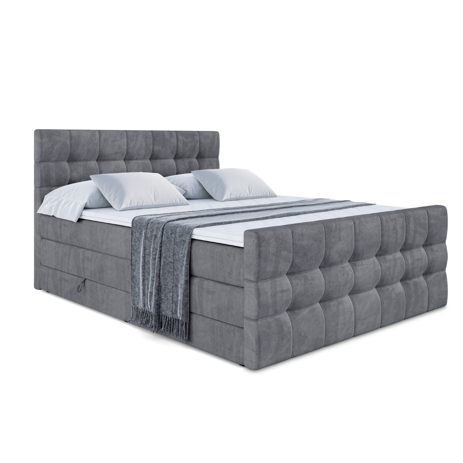 ALTDECOR Boxspringbett BERO-Z KING (mit Matratze günstig online kaufen