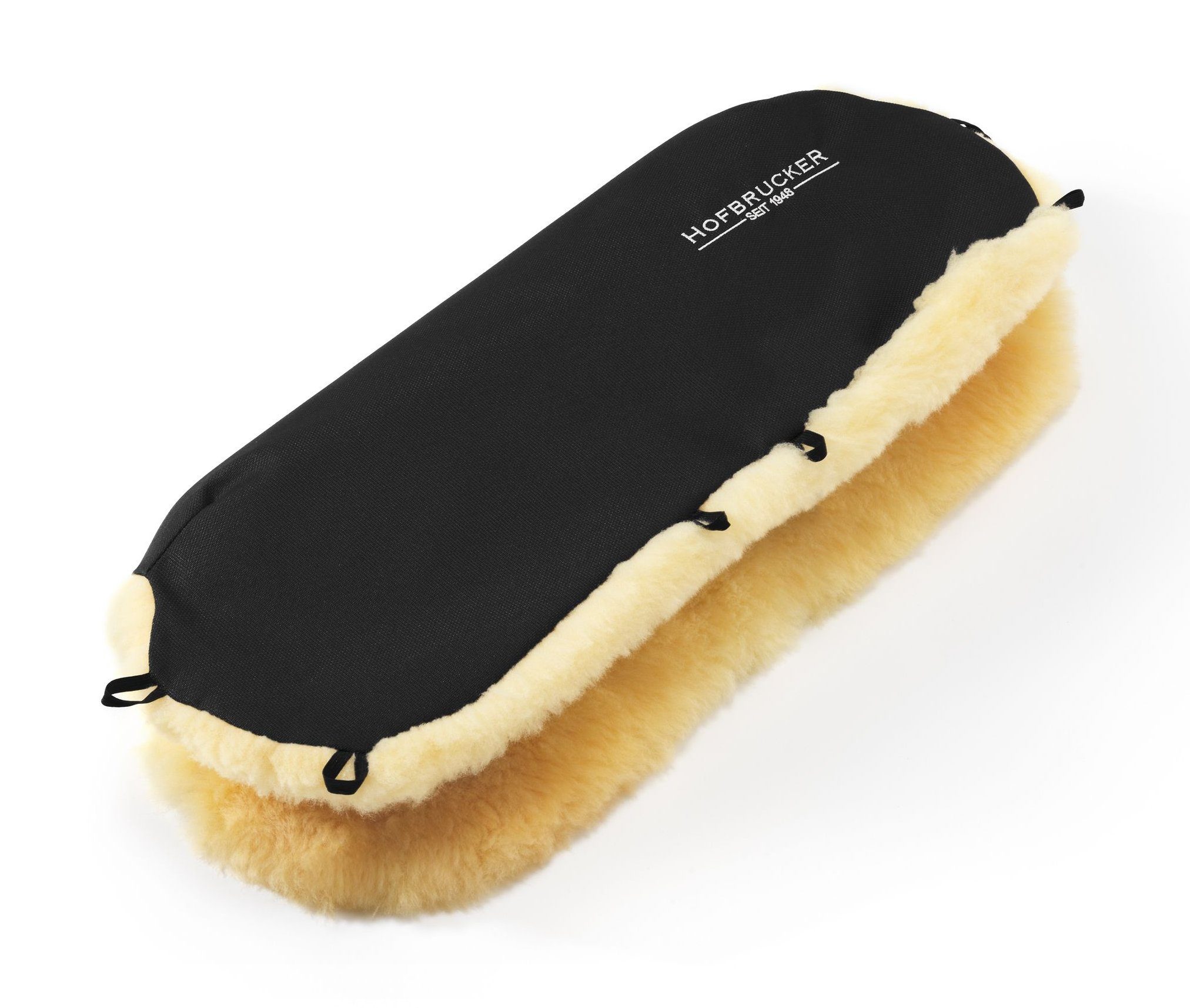 Hofbrucker seit 1948 Kinderwagen-Handwärmer Hofbrucker Lammfell-Handwärmer für Kinderwagen, Kinderwagen Handschuhe atmungsaktiv wind- und wasserabweisend waschbar 55 x 25 cm Made in Germany
