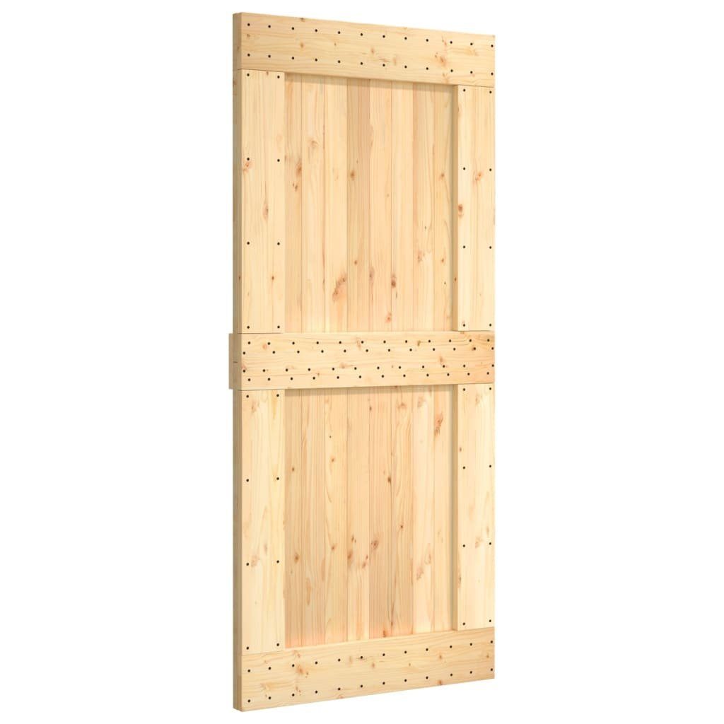 vidaXL Schiebetür Tür NARVIK 100x210 cm Massivholz Kiefer (1-St)