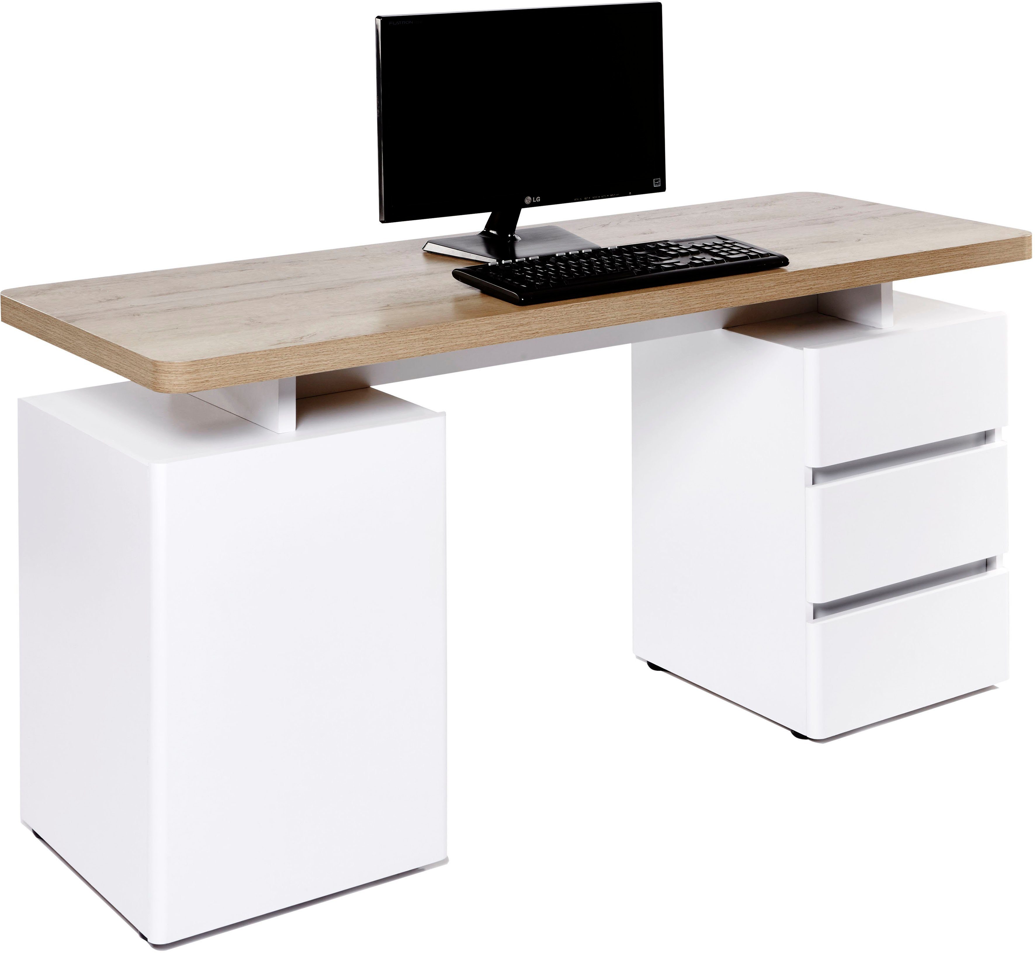 Jahnke Schreibtisch CU-LIBRE C 250, wechselseitig montierbar