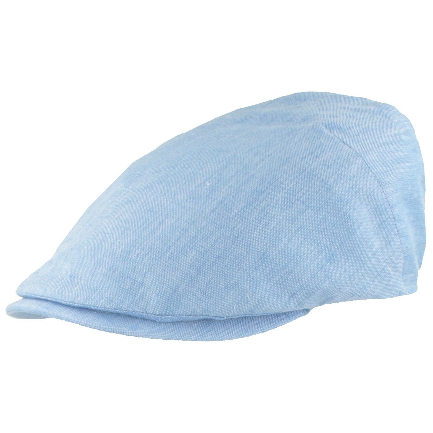 Breiter Schiebermütze Leichte Sommer-Mütze aus reinem Leinen