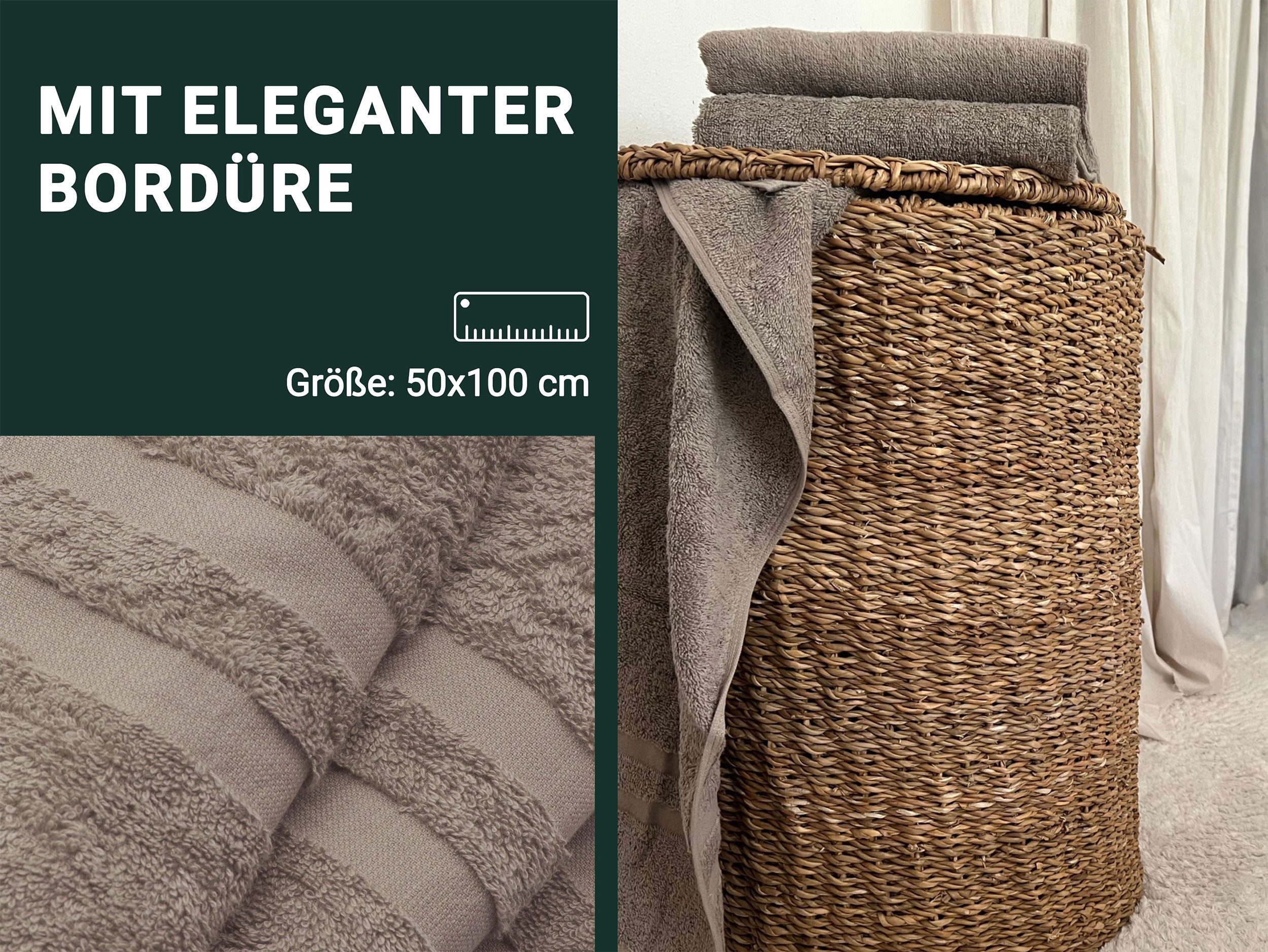 ZOLLNER Handtücher, Walkfrottier (10-St), 50 x günstig online kaufen