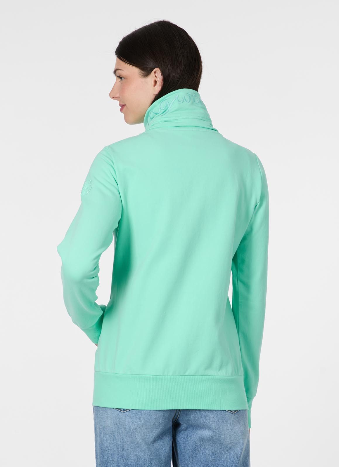 Ragwear Sweatjacke RONETTE B Dünne Baumwollmischung mit Marken-Stickerei am günstig online kaufen