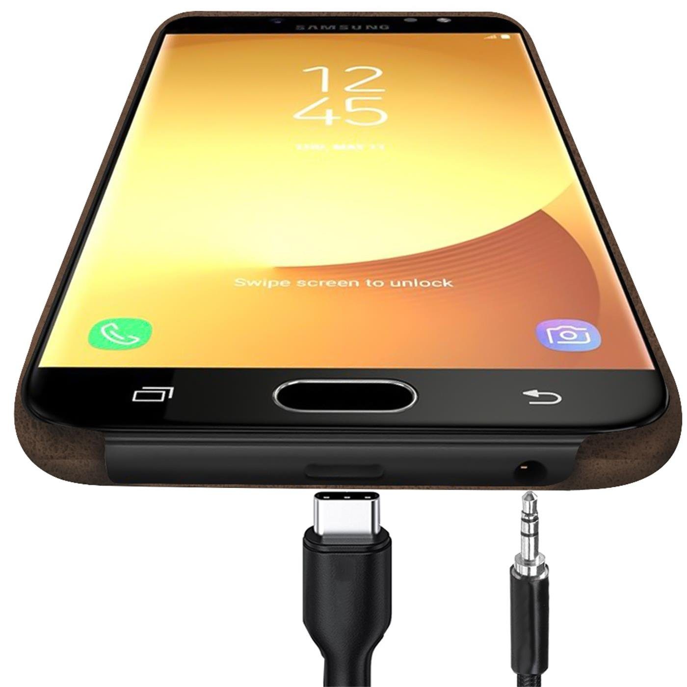CoolGadget Handyhülle Backcover Schutzhülle für Samsung Galaxy J5 2017 5,2 Zoll, Ultra Slim Handy Hülle für Samsung J5 2017 Case Bumper